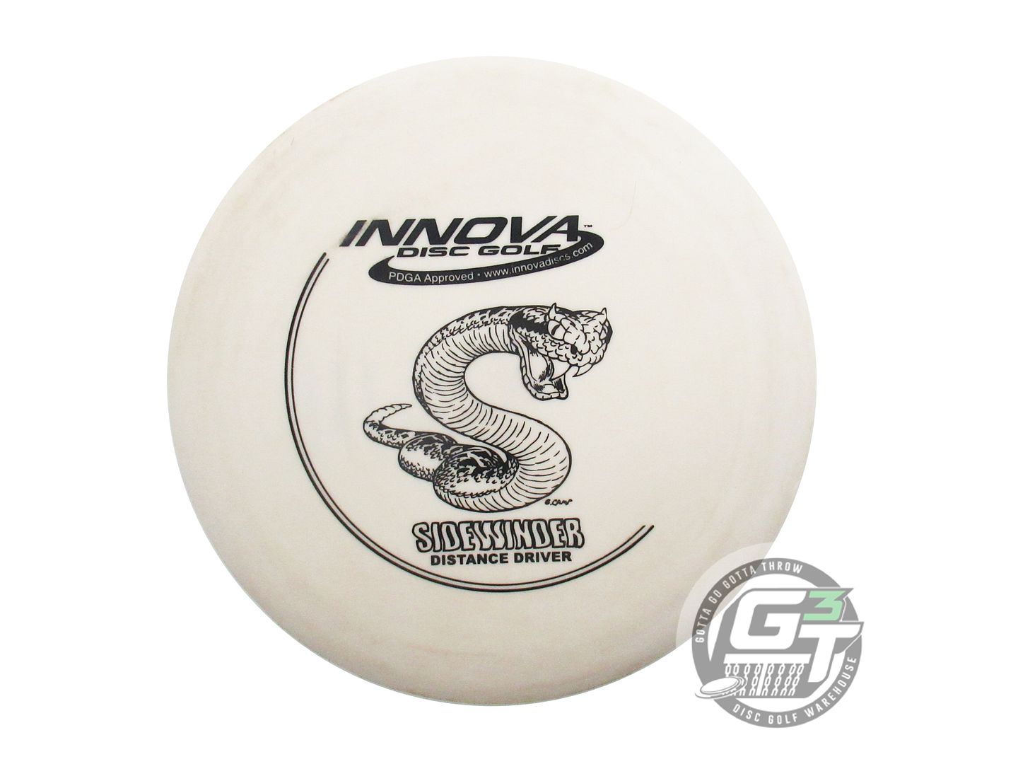 USED Innova DX Sidewinder 176g Ivory Black Stamp Distance Driver Golf Disc