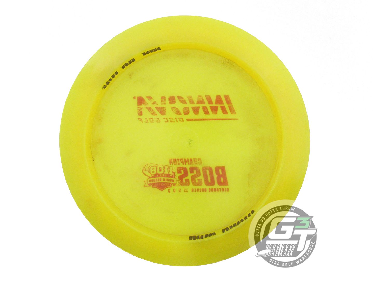USED Innova Champion Boss 174g Yellow Red Stamp Distance Driver Golf Disc