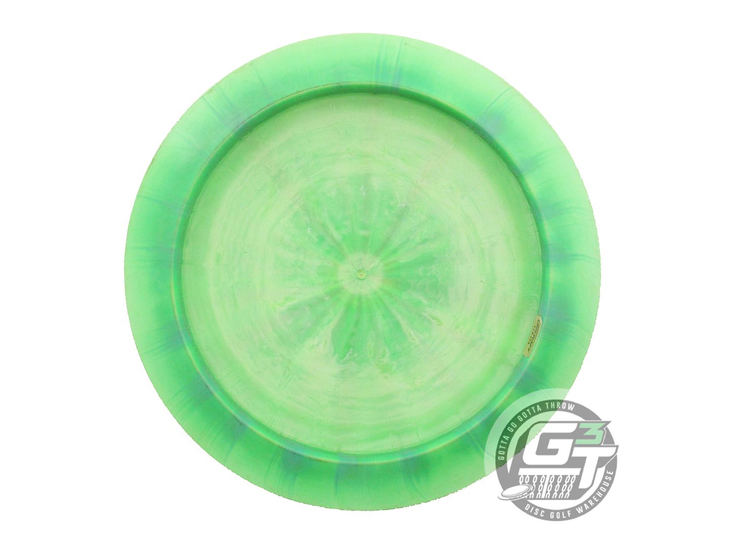 USED Discraft [PIERCE] ESP Nuke 176g Lime Gold Glitter Distance Driver Golf Disc