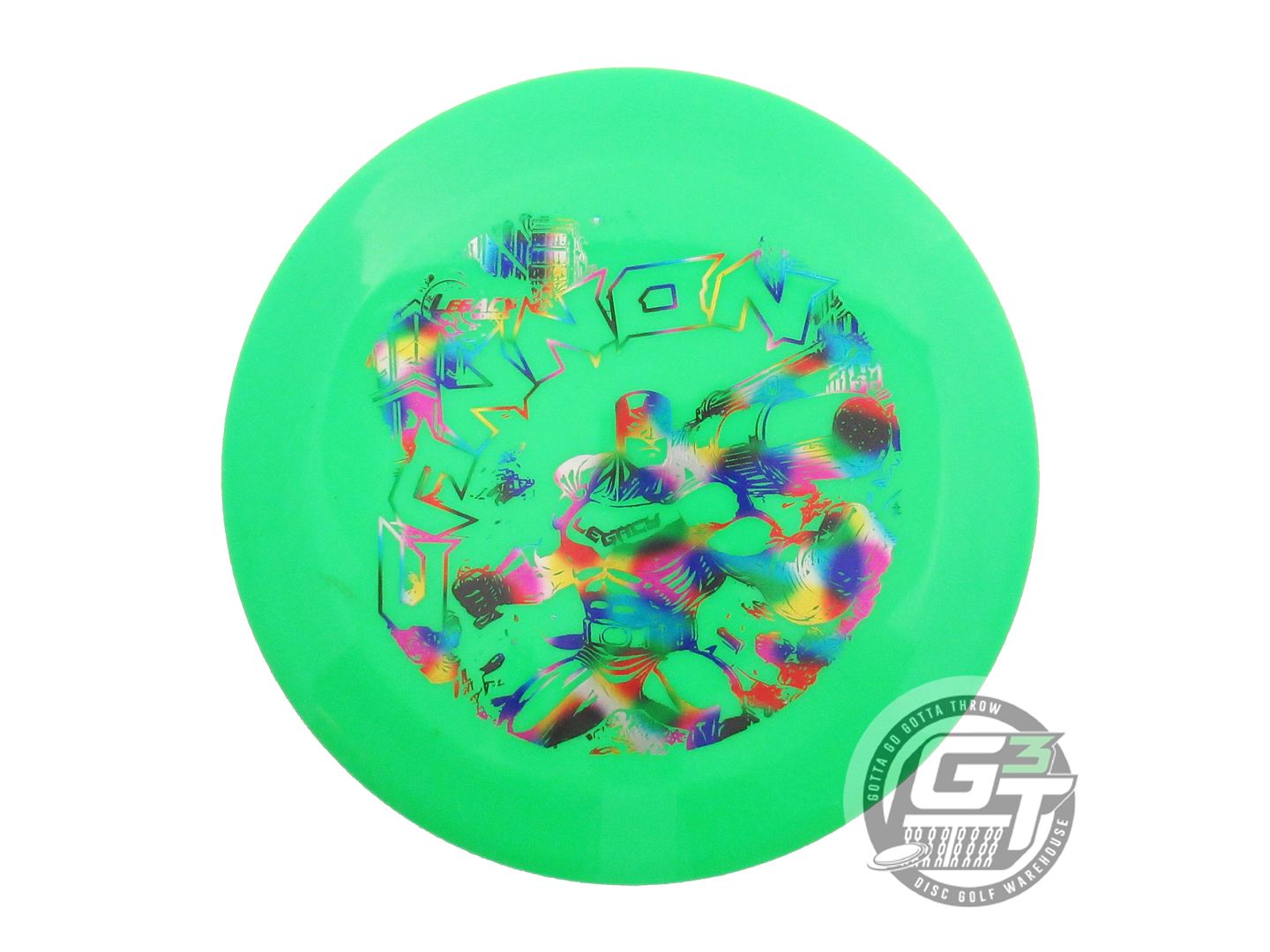 NOS Legacy Discs Icon Cannon 164g Green Jellybean Foil Driver Golf Disc