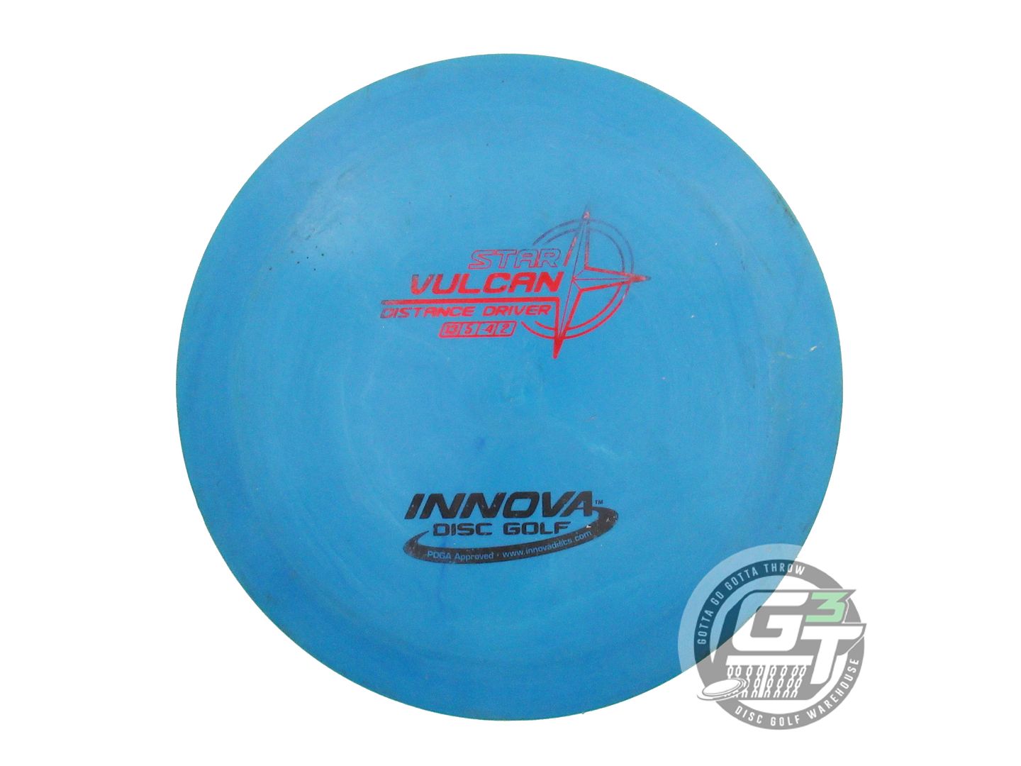 USED Innova Star Vulcan 168g Blue Red & Black Stamp Distance Driver Golf Disc