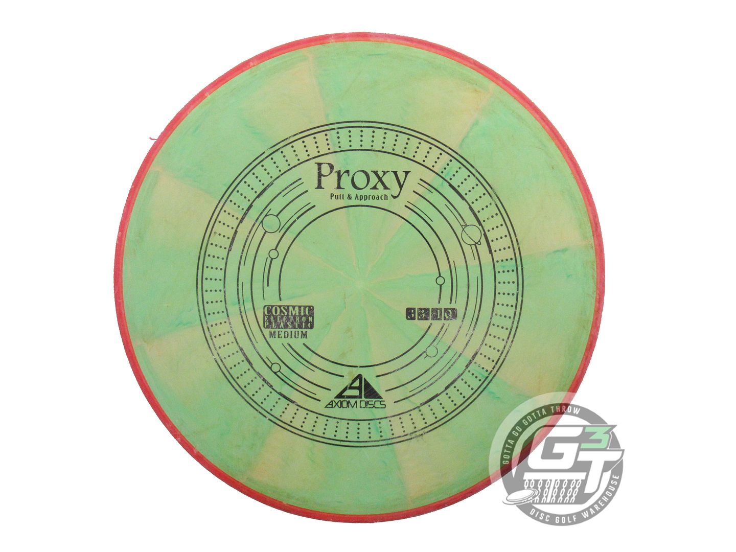 USED Axiom Discs Cosmic Electron Proxy 172g Green-Peach Putter Disc