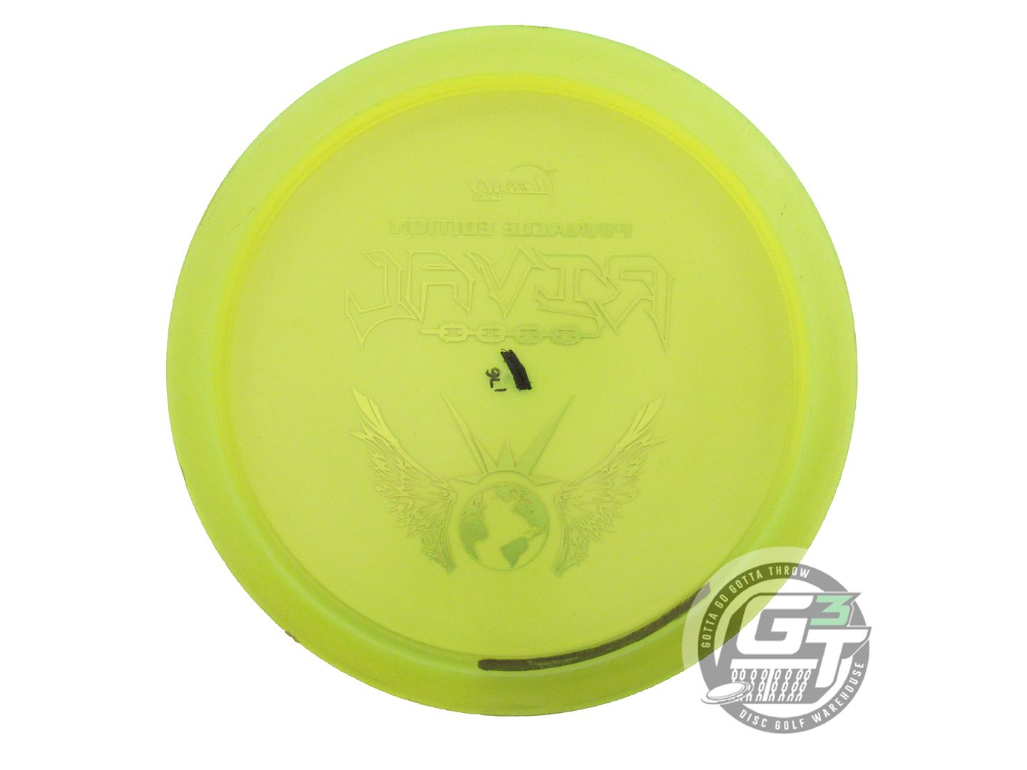 USED Legacy Discs Pinnacle Rival 176g Yellow Sunset Foil Fairway Driver Disc