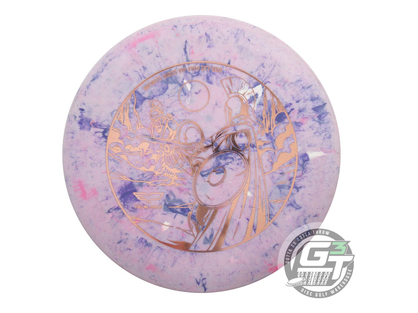 USED Yikun Disc Golf Inner Colour Xing 172g Lilac VIP SERIES Putter Disc