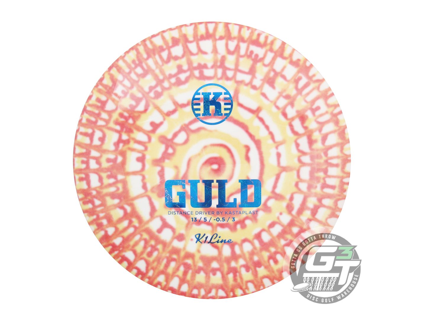 Kastaplast Tie-Dye K1 Guld Distance Driver Golf Disc (Individually Listed)