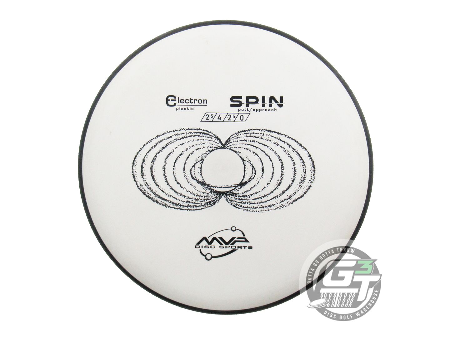 USED MVP Disc Sports Electron Spin 173g White Putter Golf Disc