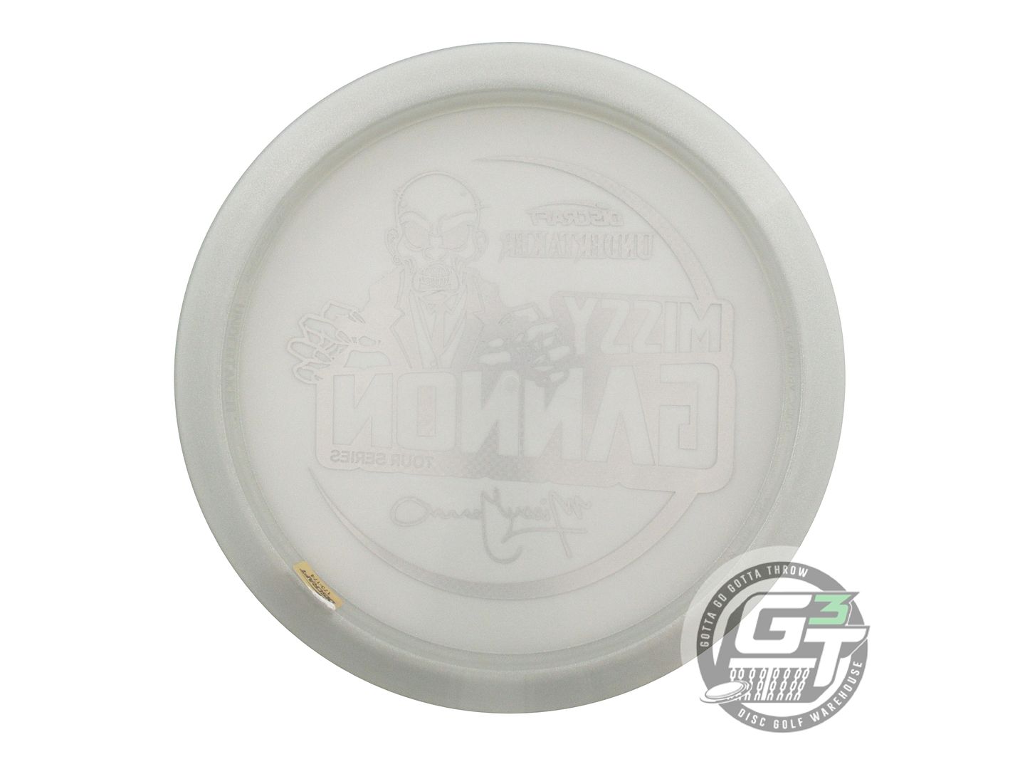 NOS Discraft [GANNON] Metallic Z Undertaker 176g Smoke Silver Weave Driver Disc