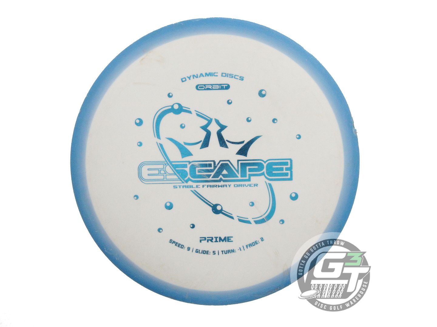 USED Dynamic Discs Prime Orbit Escape 173g Blue-White Fairway Driver Golf Disc
