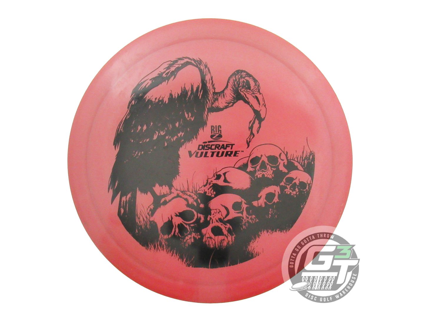 USED Discraft Big Z Vulture 176g Dark Pink Black Stamp Distance Driver Golf Disc