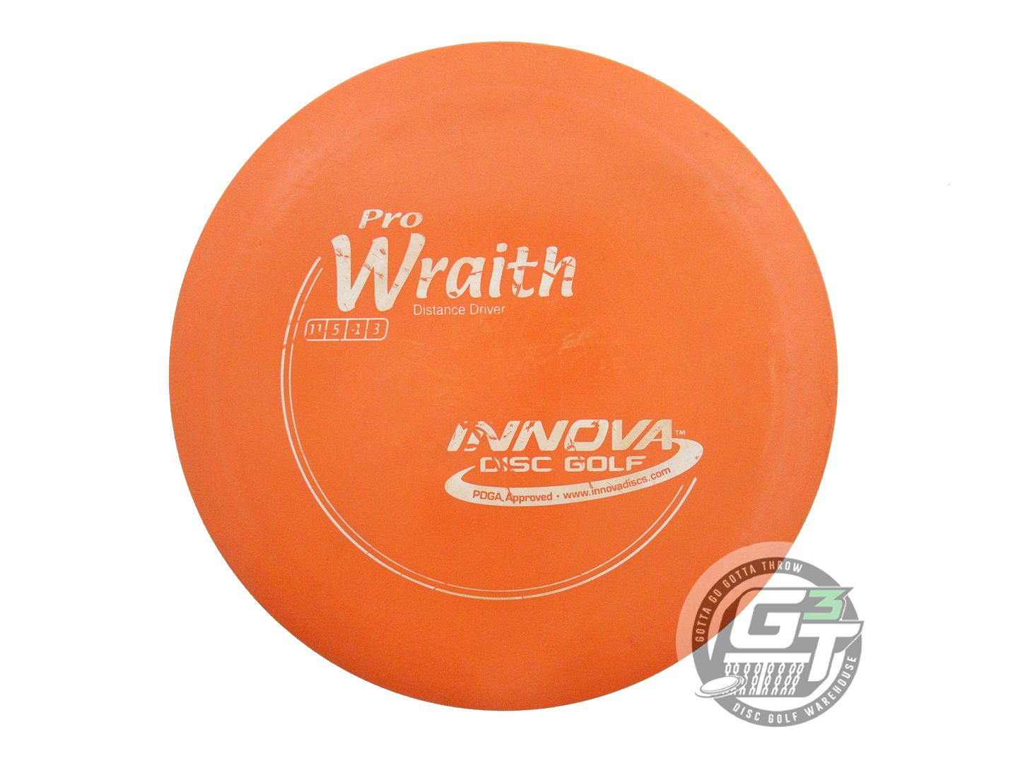 USED Innova Pro Wraith 175g Orange White Stamp Distance Driver Golf Disc