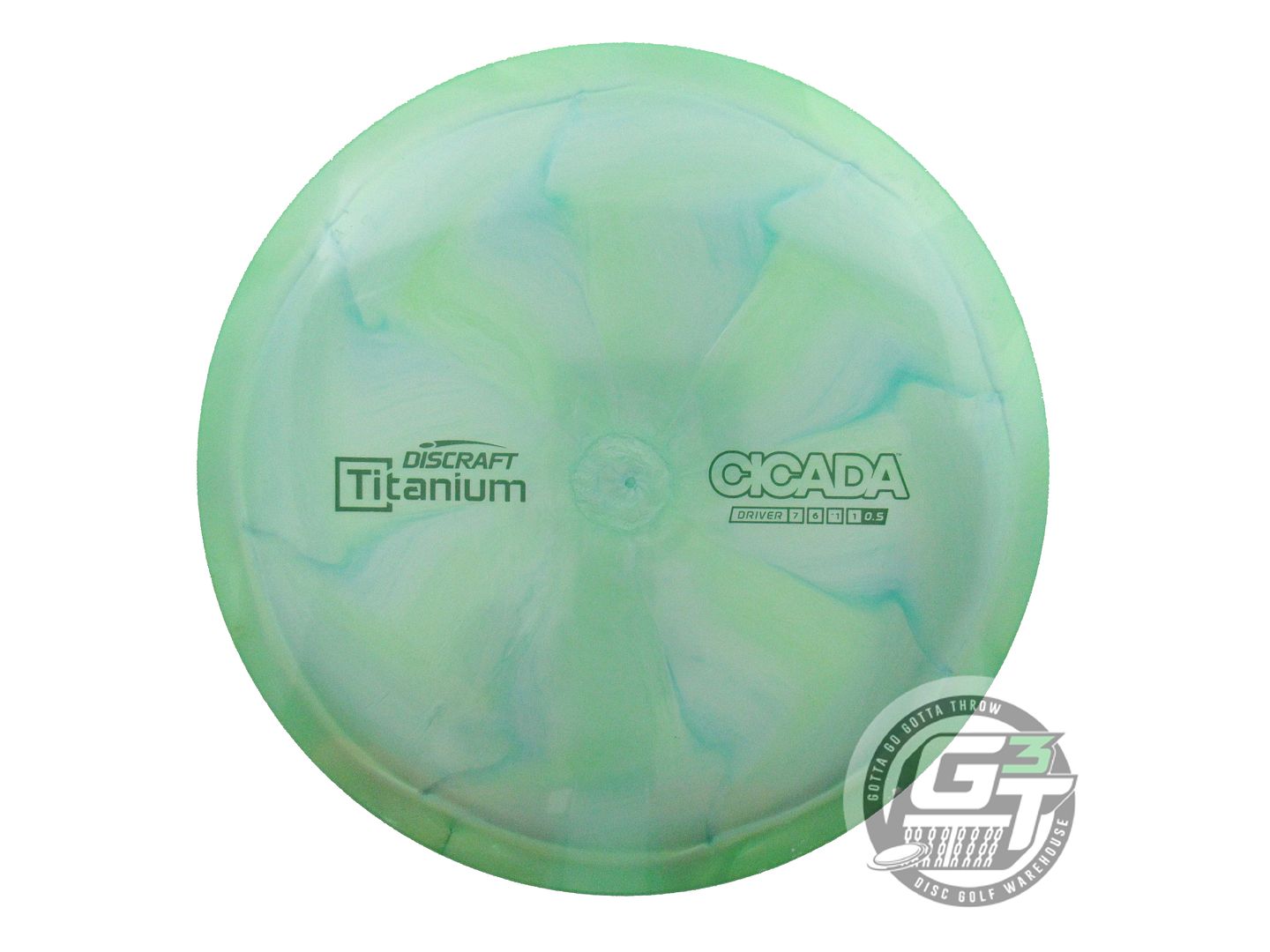 USED Discraft Titanium Cicada 169g Lime-Teal Fairway Driver Golf Disc