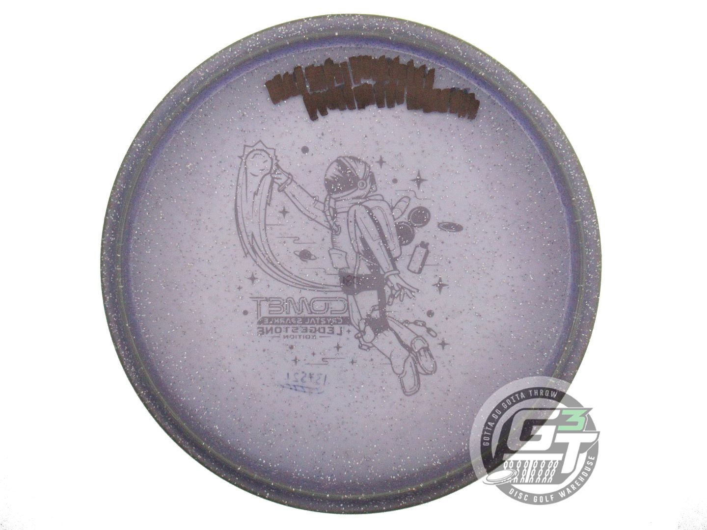 USED Discraft [LEDGESTONE] CryZtal Sparkle Comet 178g Purple Midrange Golf Disc