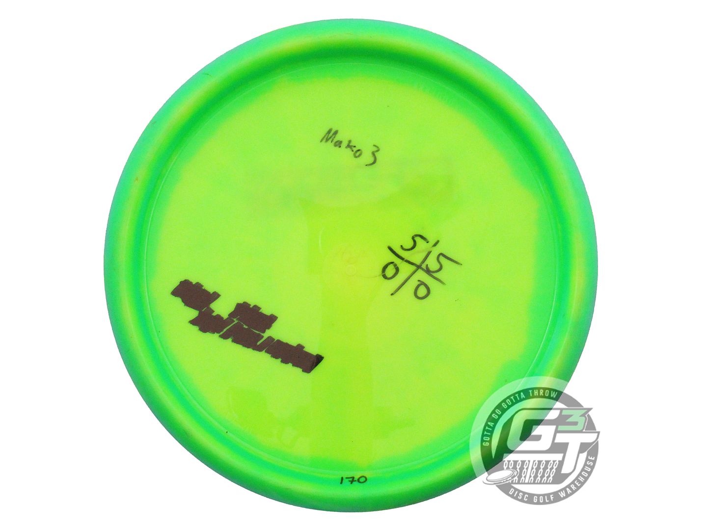 USED Innova X-OUT Halo Star Mako3 170g Teal-Yellow Midrange Golf Disc