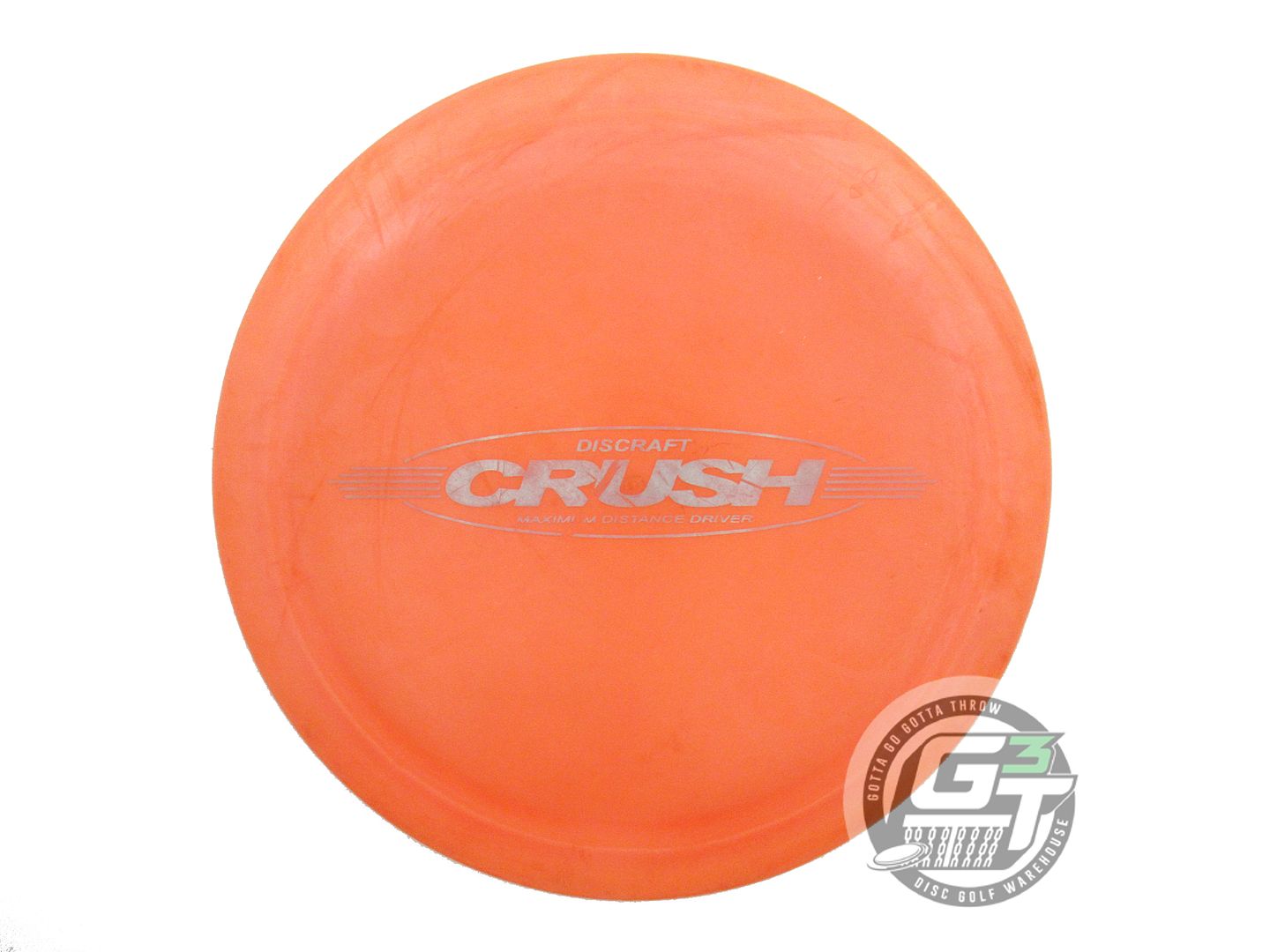 USED Discraft Elite Z Crush 173g Orange Silver Foil Distance Driver Golf Disc