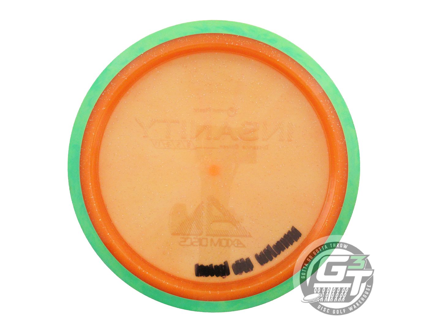 USED Axiom Discs Proton Insanity 161g Orange Green Rim Distance Driver Golf Disc
