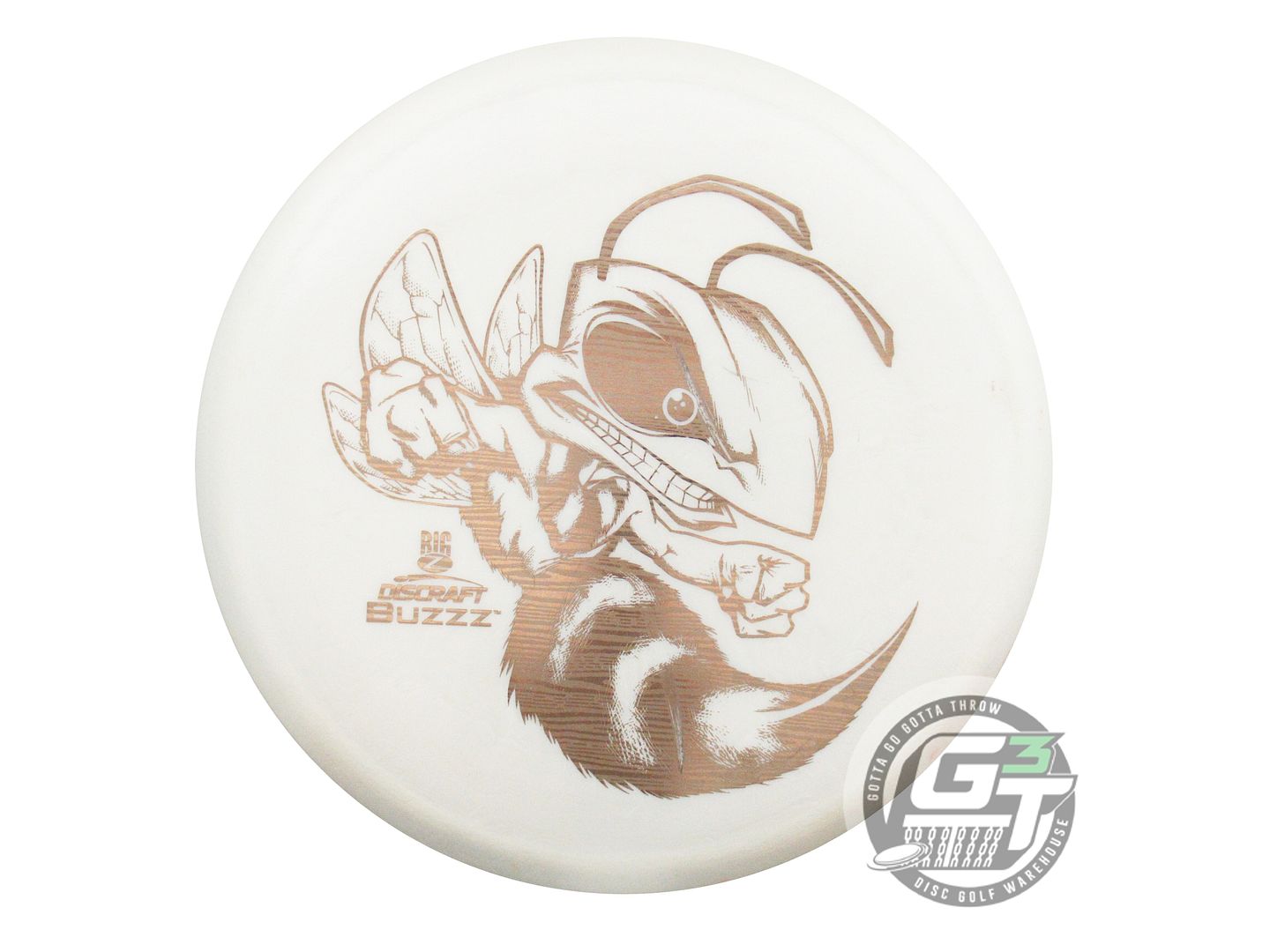 USED Discraft Big Z Buzzz 180g White Wood Grain Foil Midrange Golf Disc