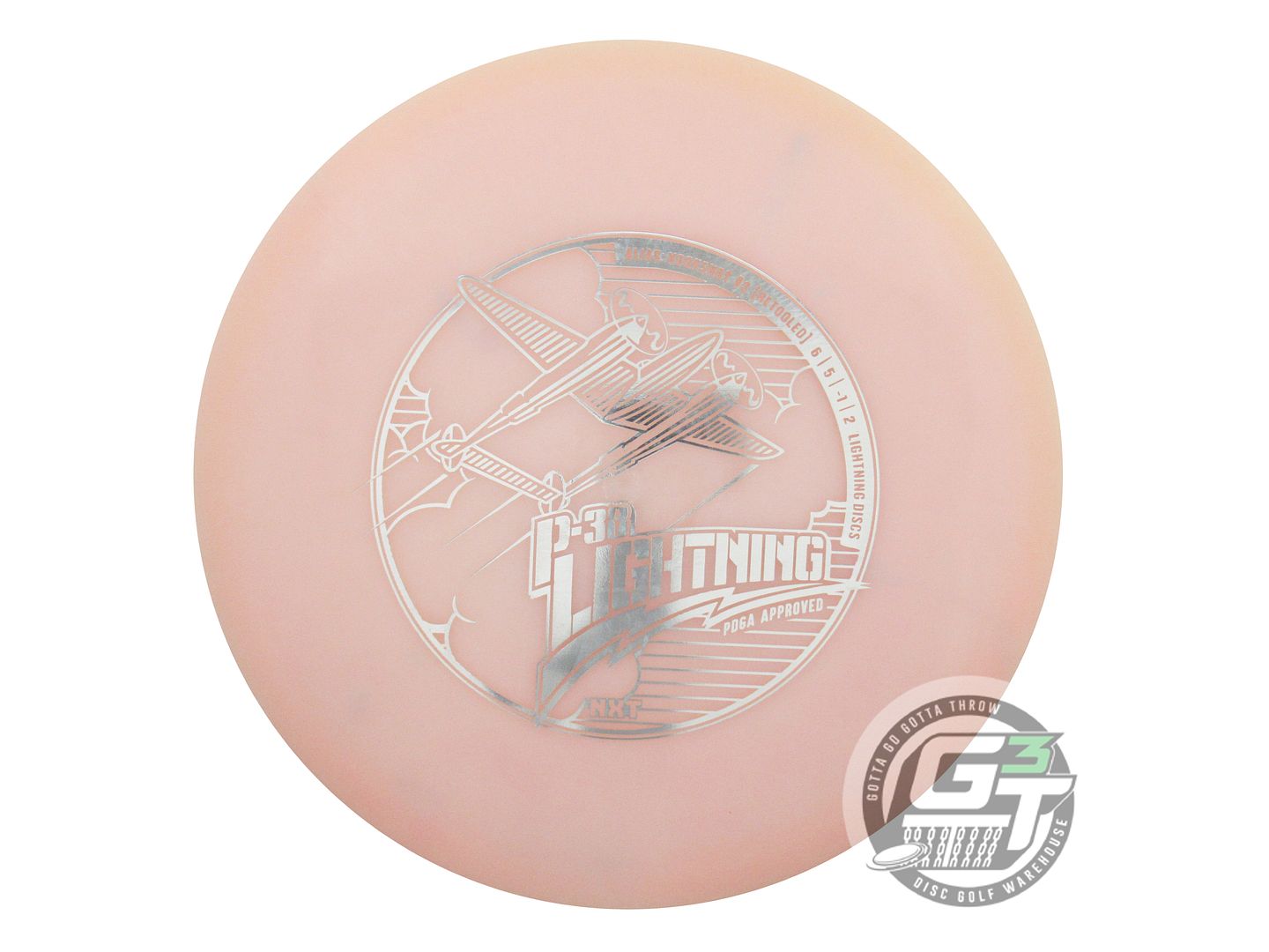 USED Lightning NXT P-38 [RETOOL] #2 Hookshot 175g Peach Fairway Driver Golf Disc
