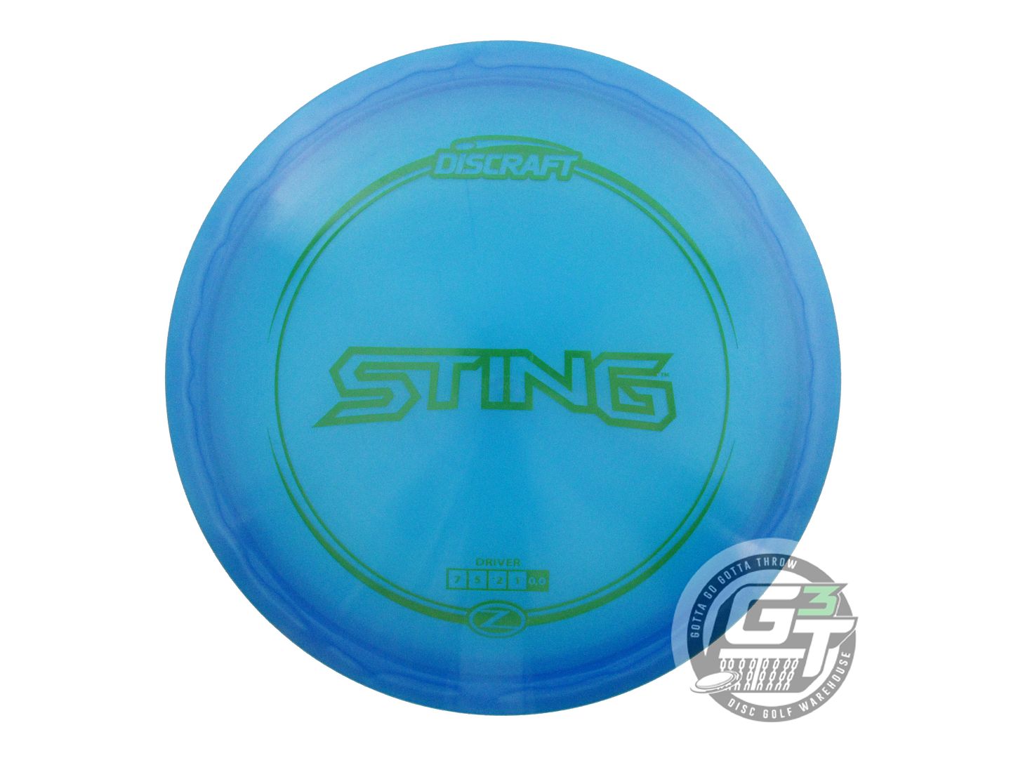 USED Discraft Z Sting 178g Blue Green Stamp Fairway Driver Golf Disc