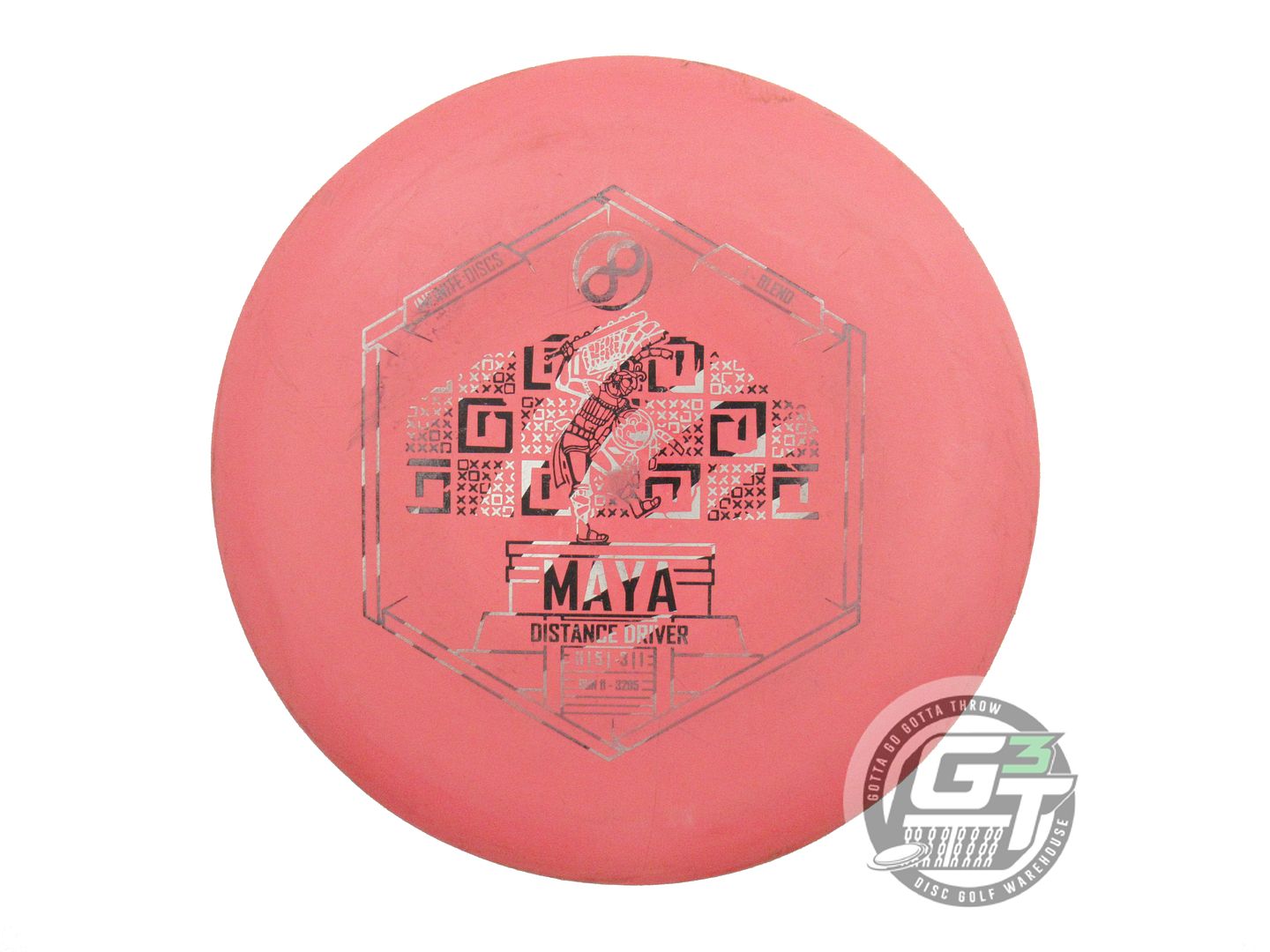 USED Infinite I-Blend Maya 171g Pink Zebra Foil Distance Driver Golf Disc