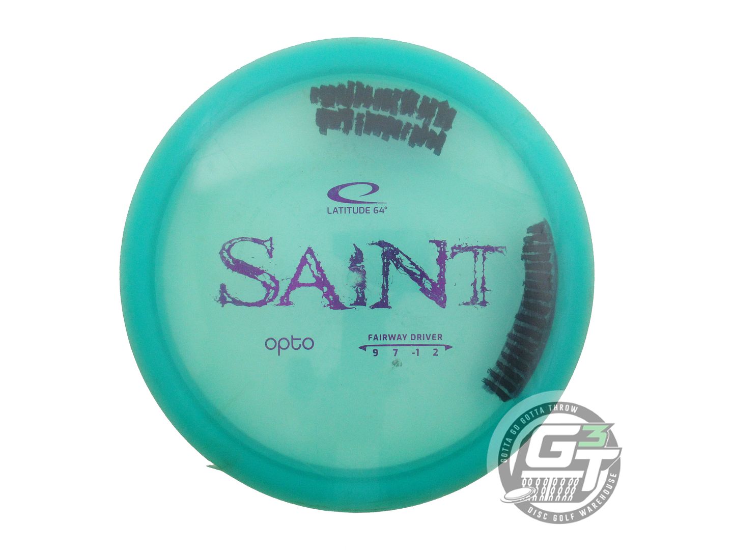 USED Latitude 64 Opto Saint 171g Seafoam Purple Foil Fairway Driver Golf Disc