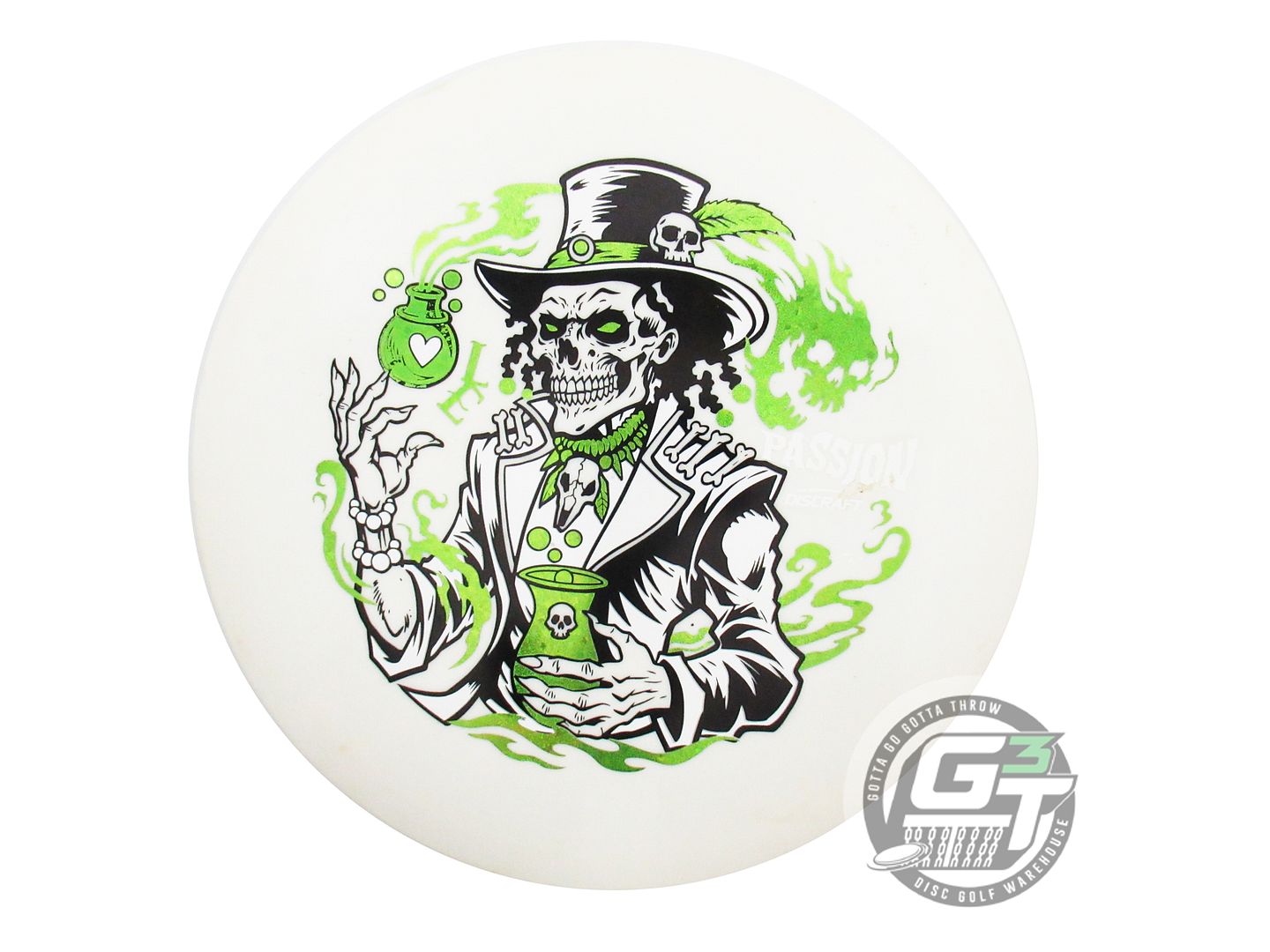 USED Discraft [LEDGESTONE] ESP Passion 175g White Lime Star Foil Driver Disc