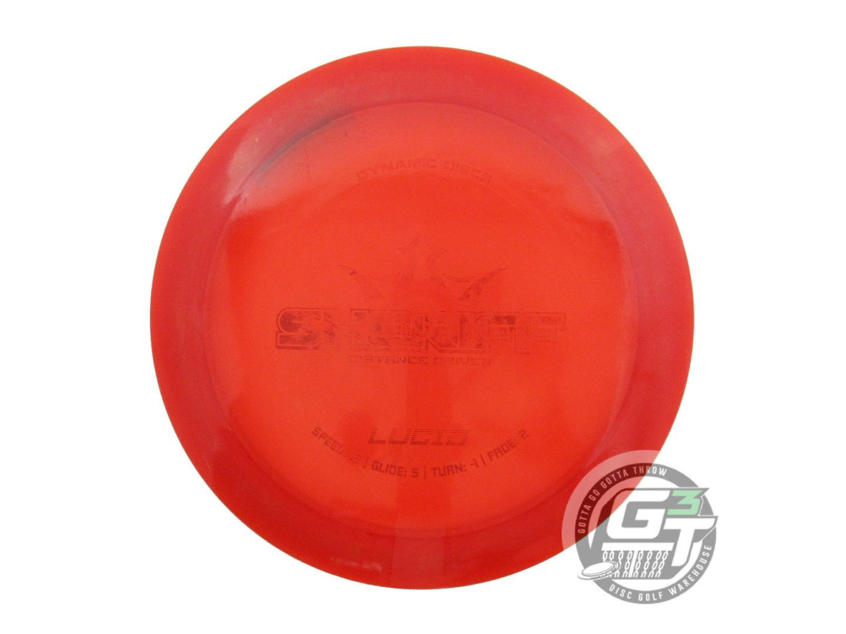 Red Distance Driver Disc USED Dynamic Discs Lucid Sheriff 172g Red Wiped Stamp Distance Driver ...