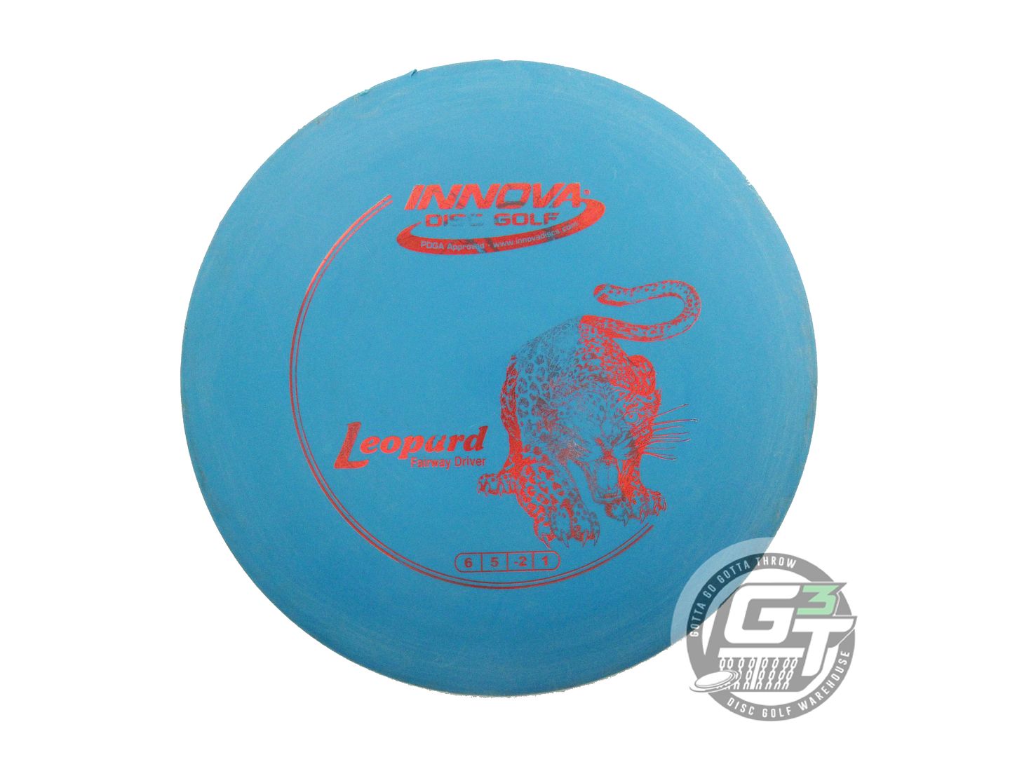 USED Innova DX Leopard 148g Blue Red Foil Fairway Driver Golf Disc