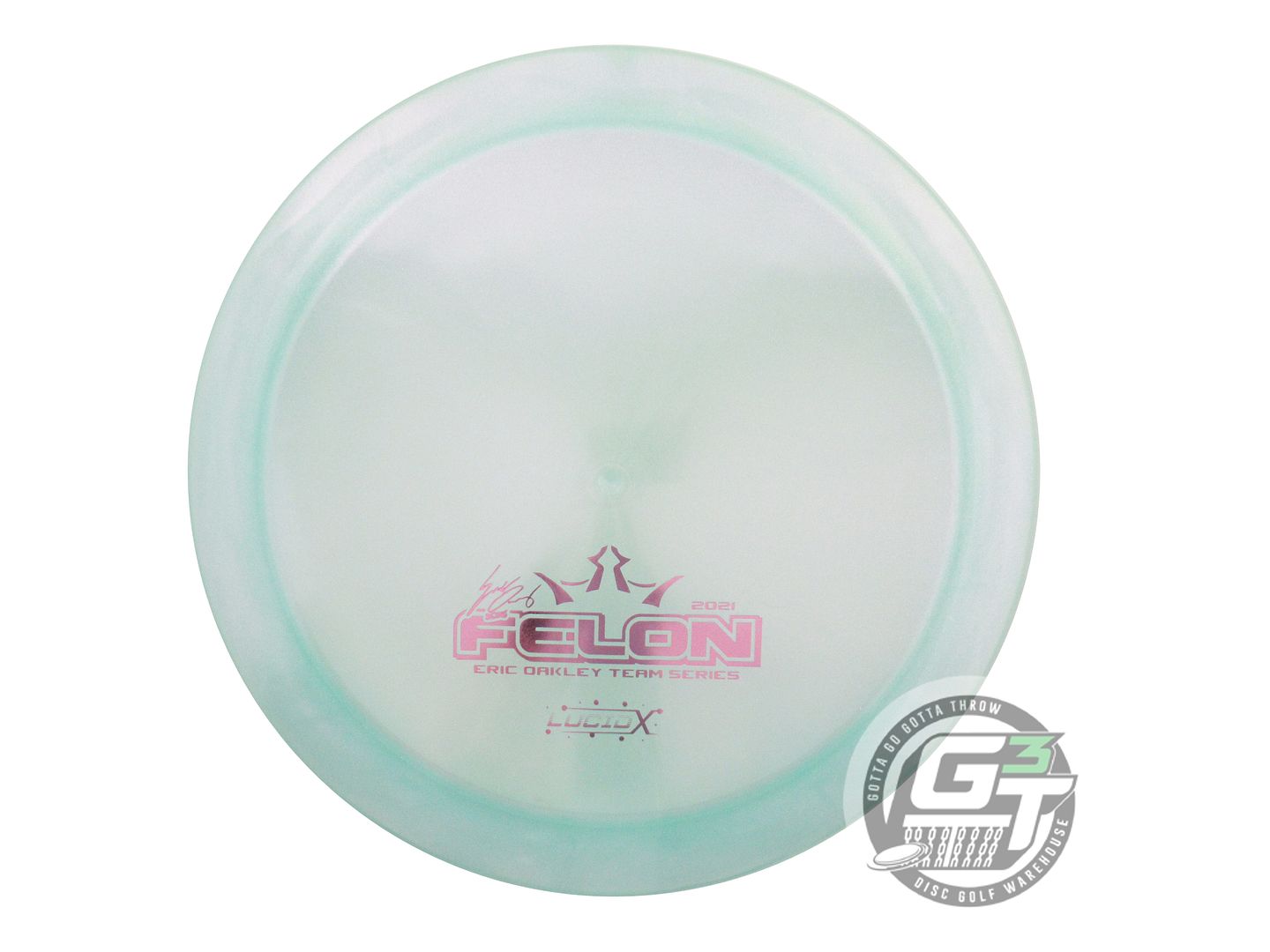 NOS Dynamic Discs [OAKLEY] Glimmer Lucid-X Felon 173g Seafoam Driver Golf Disc