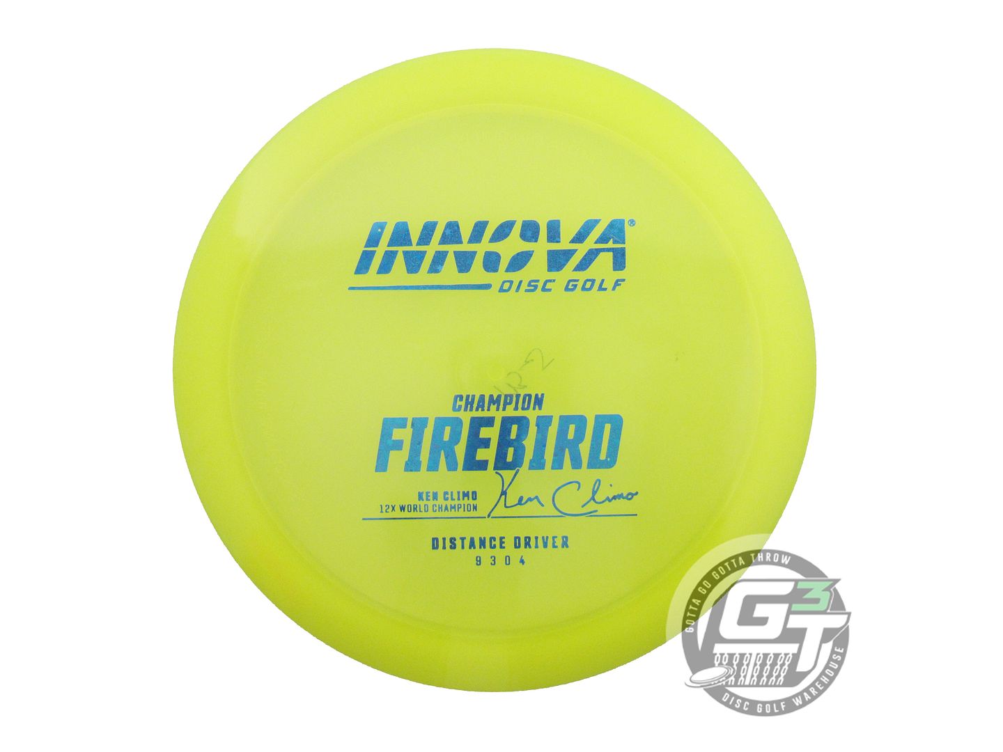 NOS Innova Champion Eagle 174g Yellow Blue Star Foil Fairway Driver Golf Disc