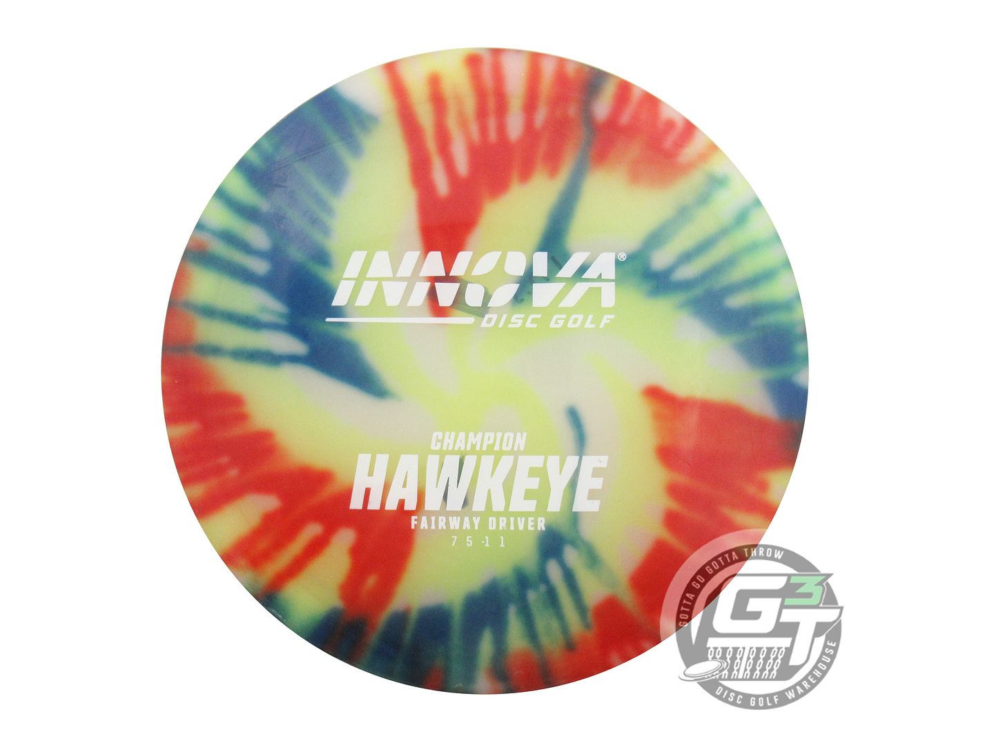 USED Innova I-DYE Champion Hawkeye 172g Spiral Burst Fairway Driver Golf Disc