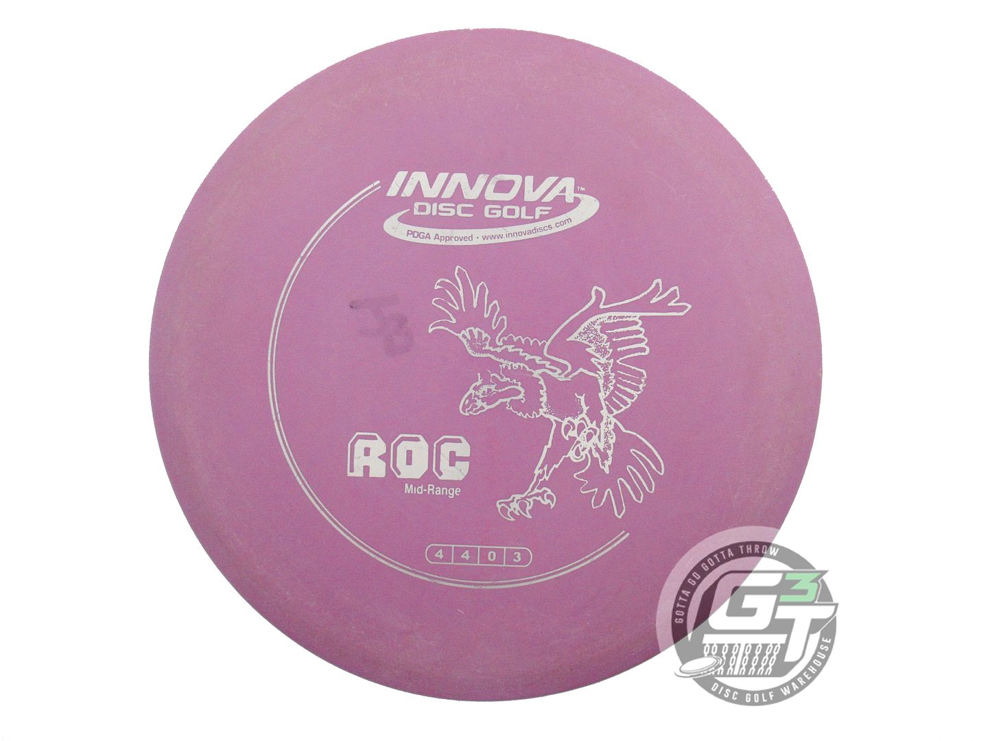 USED Innova DX Roc 171g Purple Silver Foil Midrange Golf Disc