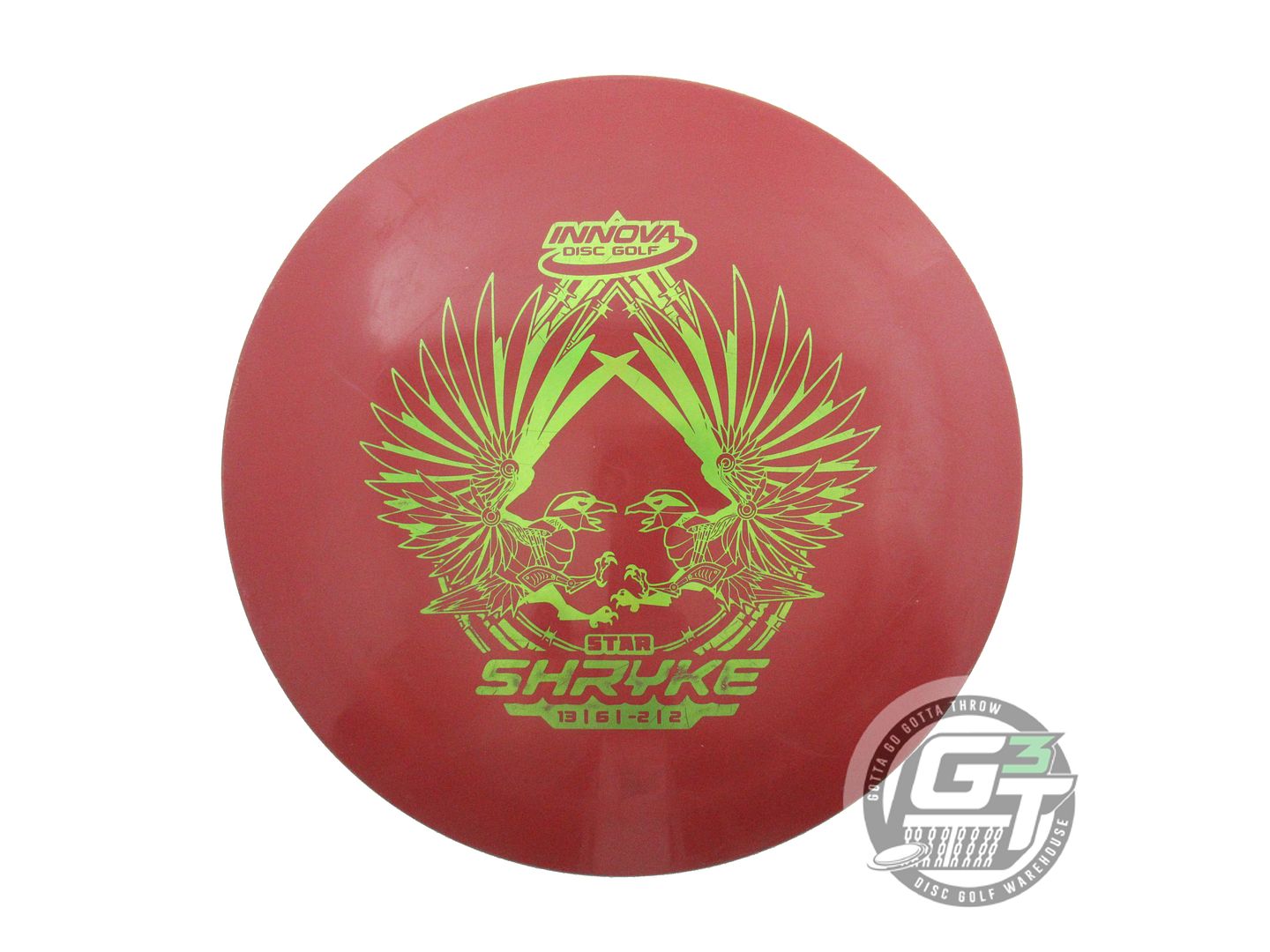 USED Innova Star Shryke 175g Maroon Lime Foil Distance Driver Golf Disc