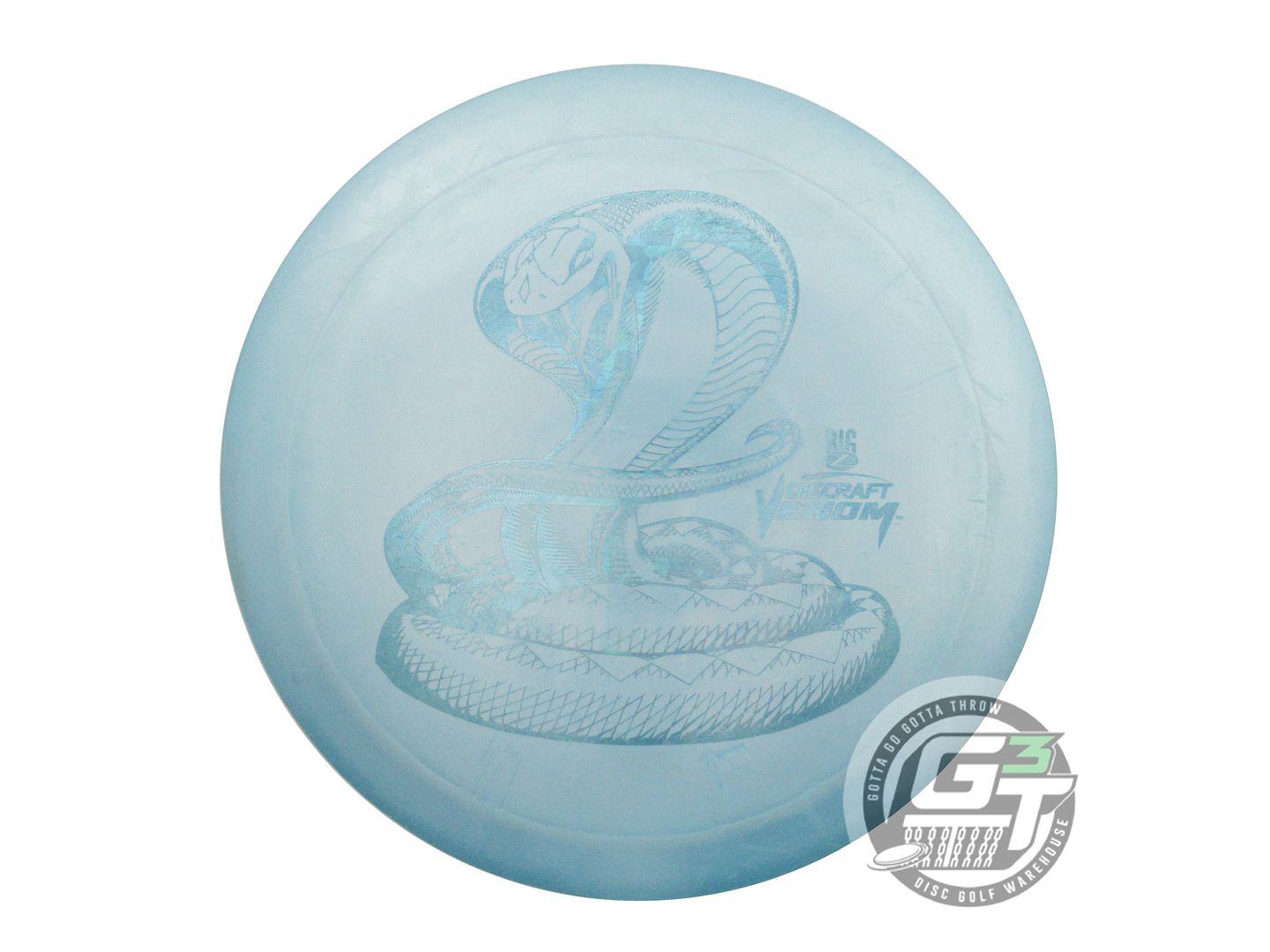 USED Discraft Big Z Venom 175g Aqua Teal Shatter Foil Distance Driver Golf Disc