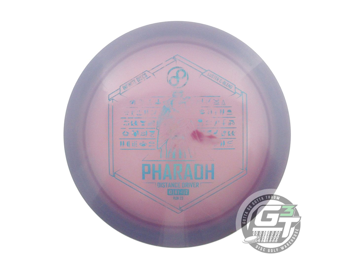 USED Infinite Luster C-Blend Pharaoh 170g Purple Blue Holo Distance Driver Disc