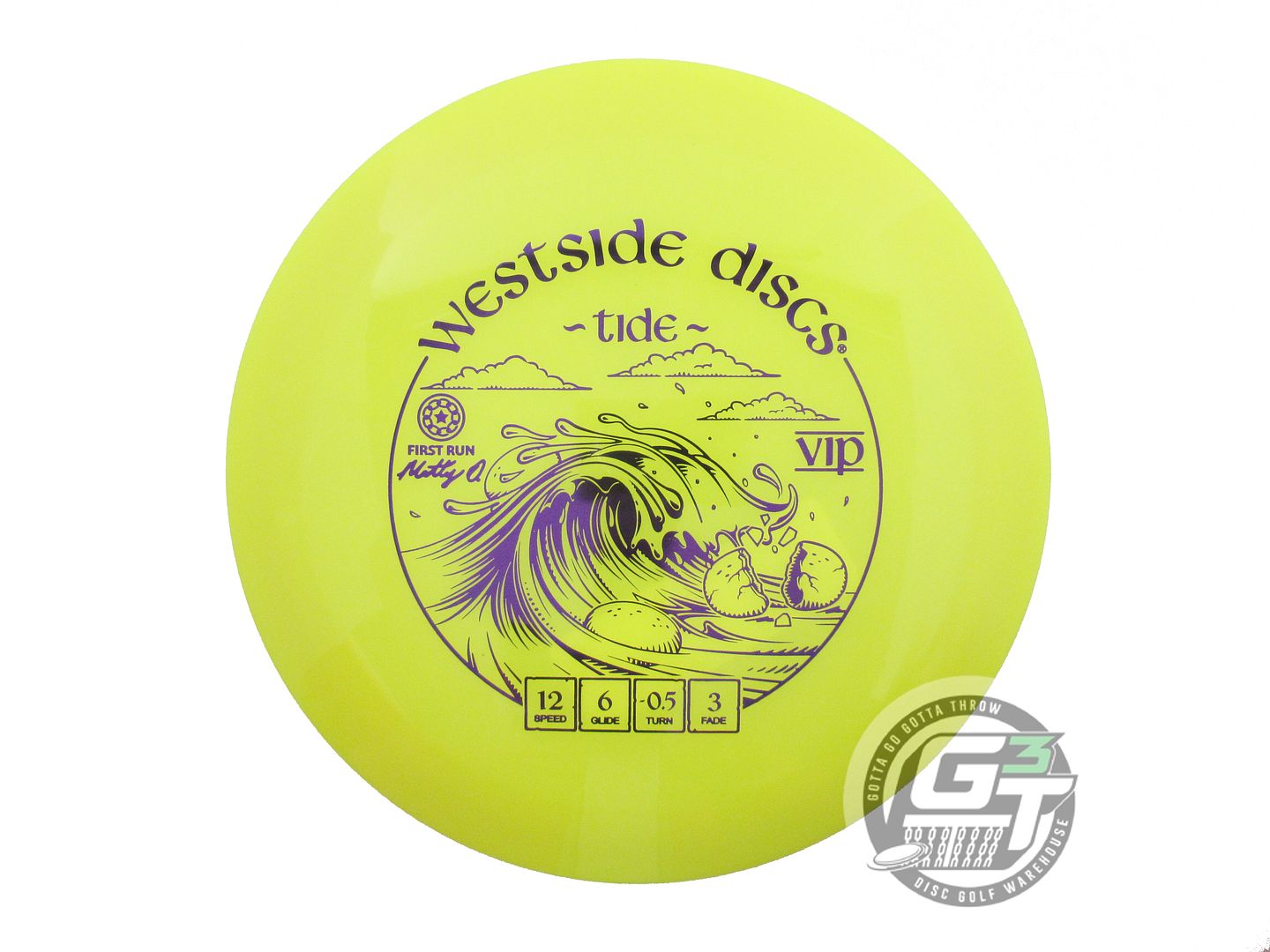 Westside First Run VIP Tide [Matt Orum] Distance Driver Golf Disc (Individually Listed)