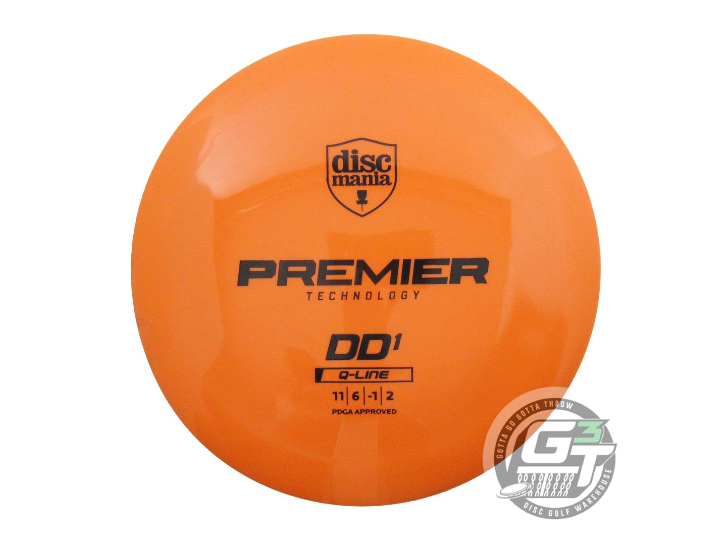 USED DiscMania Premier Q-Line DD1 173g Orange Black Stamp Distance Driver Disc