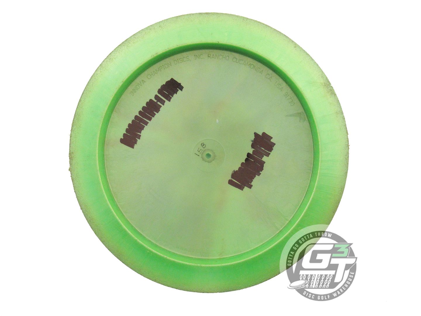 USED Innova GStar Boss 158g Lime HOME DYED Distance Driver Golf Disc