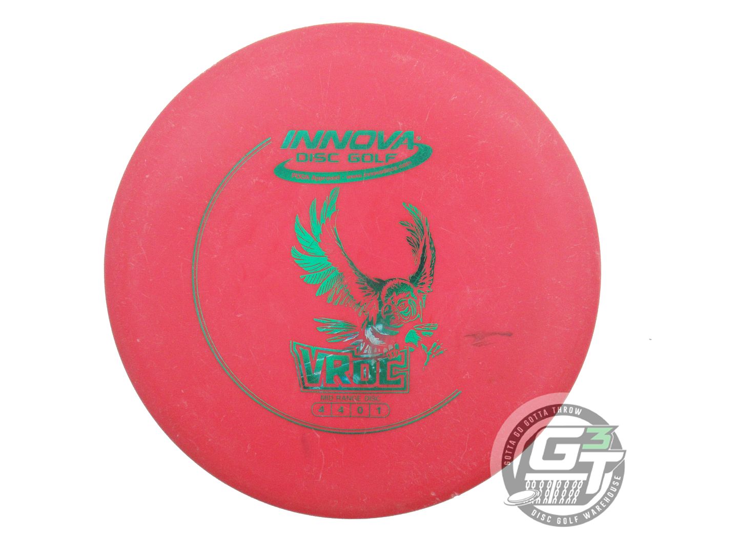 USED Innova DX VRoc 176g Red Green Foil Midrange Golf Disc