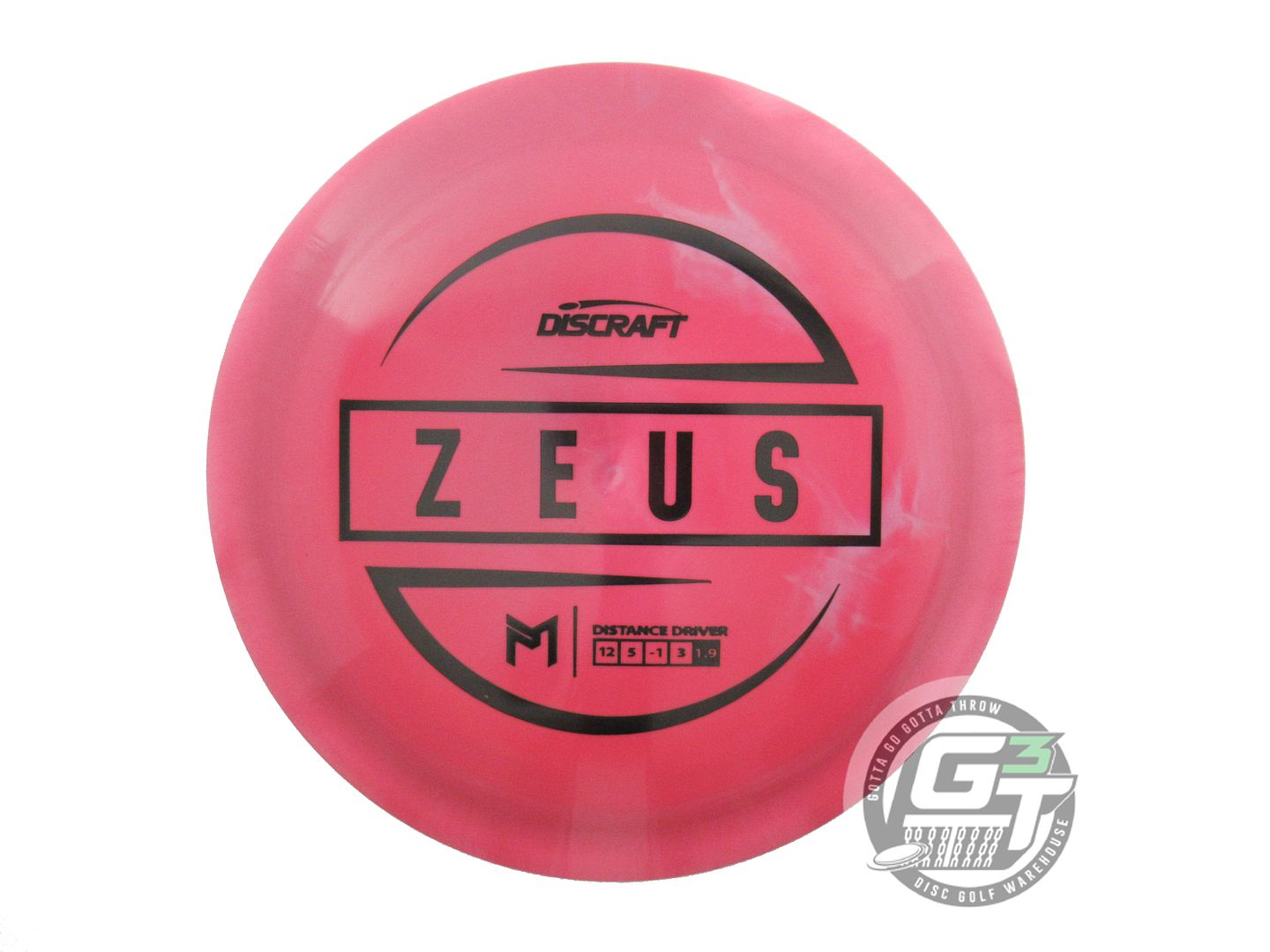 USED Discraft [McBETH] ESP Zeus 170g Pink-Lilac Black Stamp Driver Golf Disc