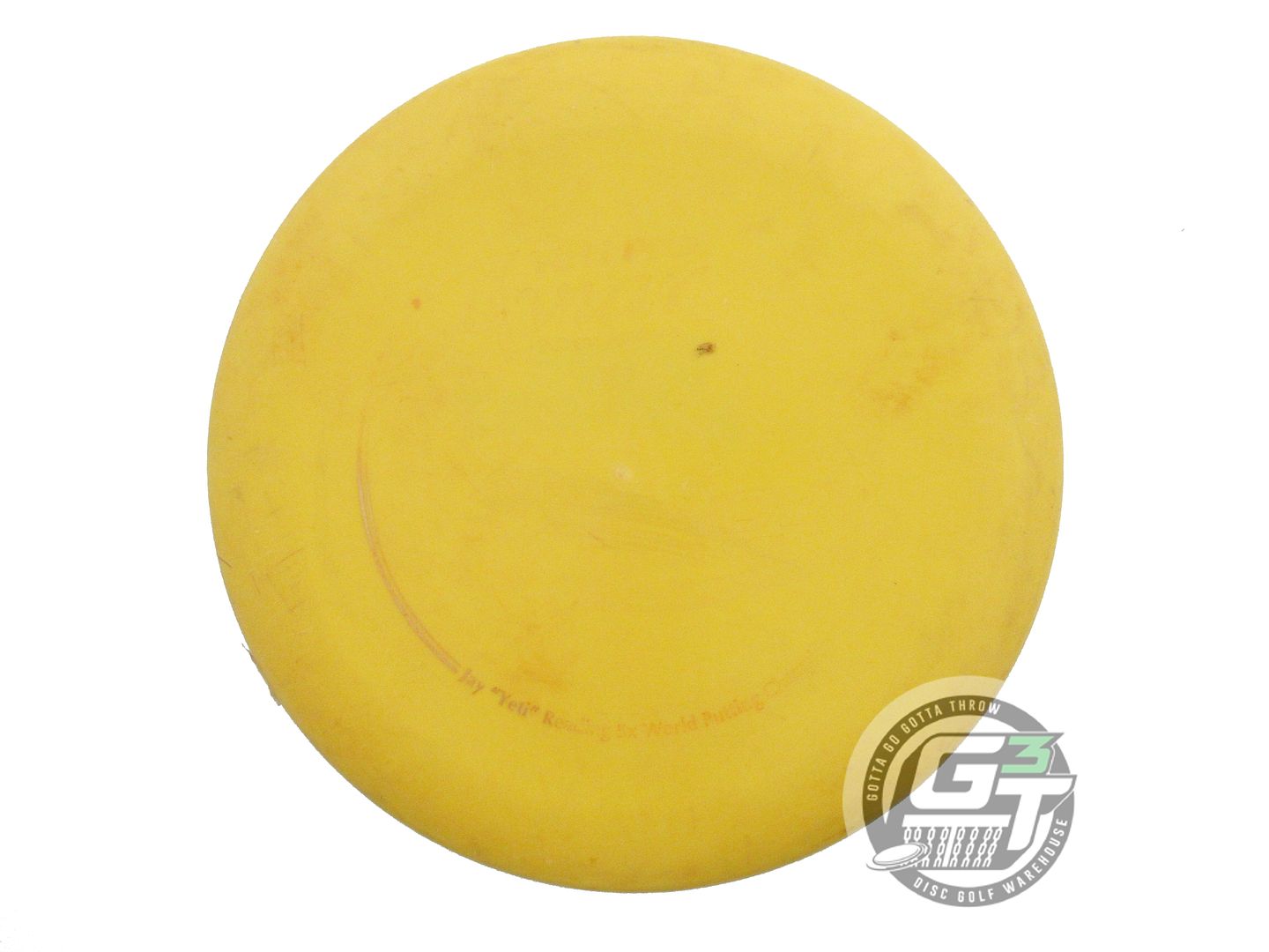 USED Innova Yeti Pro Aviar 172g Yellow Wiped Stamp Putter Golf Disc