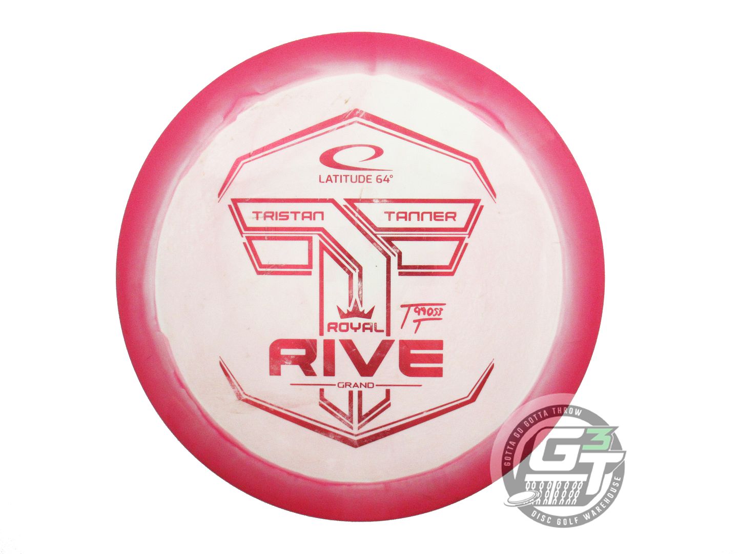 USED Latitude 64 [TANNER] Royal Grand Orbit Rive 174g Pink-White Driver Disc