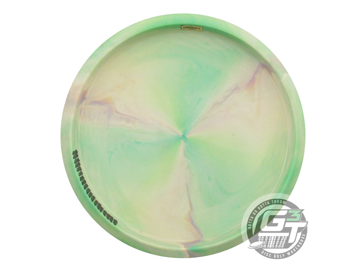 USED Discraft [BARHAM] Swirl ESP Buzzz SS 178g Lime-Peach Midrange Golf Disc