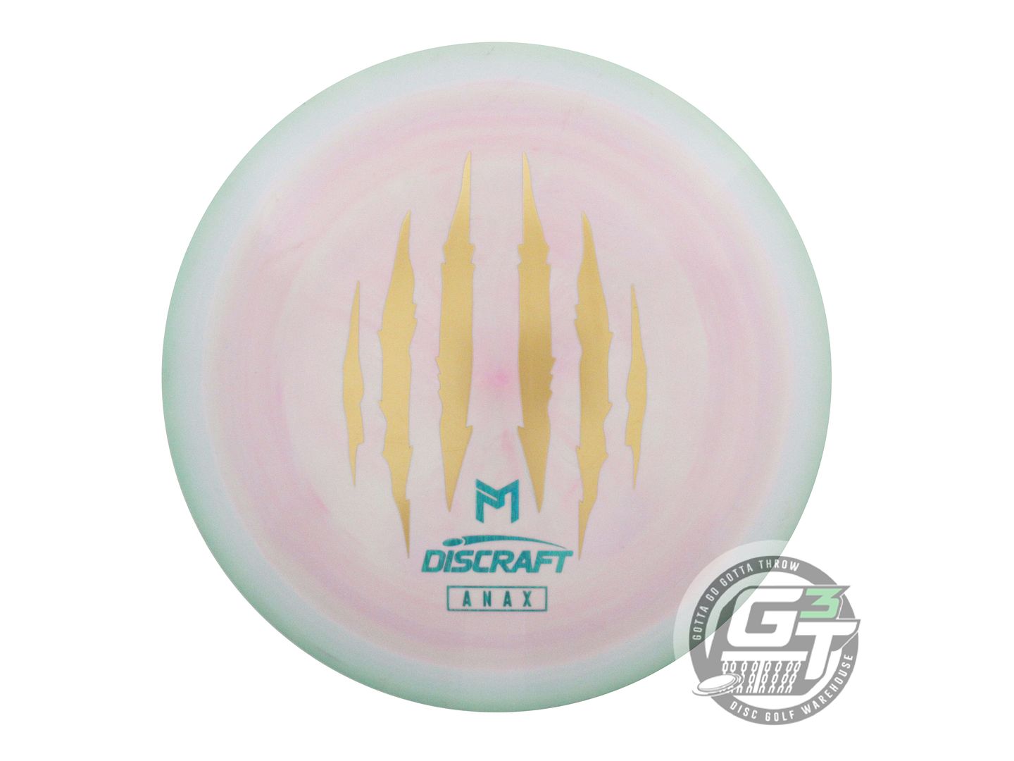 USED Discraft 6X CLAW ESP Anax 173g Lime-Pink Gold Foil Driver Golf Disc
