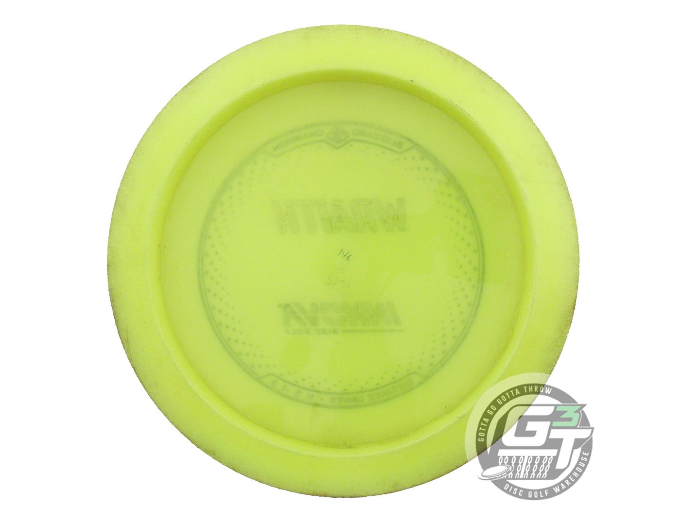 USED Innova Blizzard Wraith 146g Yellow Black Stamp Distance Driver Golf Disc