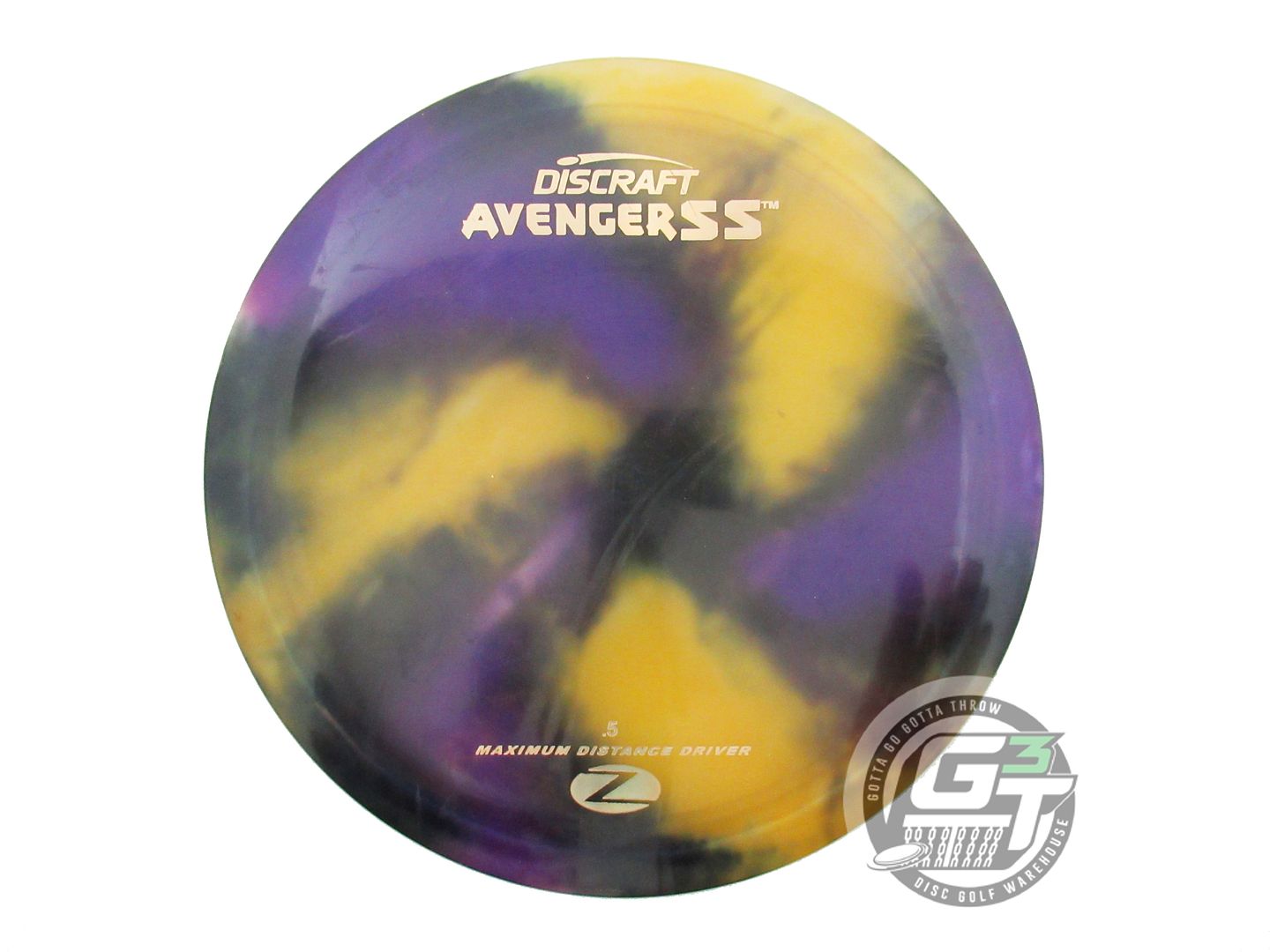USED Discraft FlyDye Z Avenger SS 176g Pinwheel Distance Driver Golf Disc