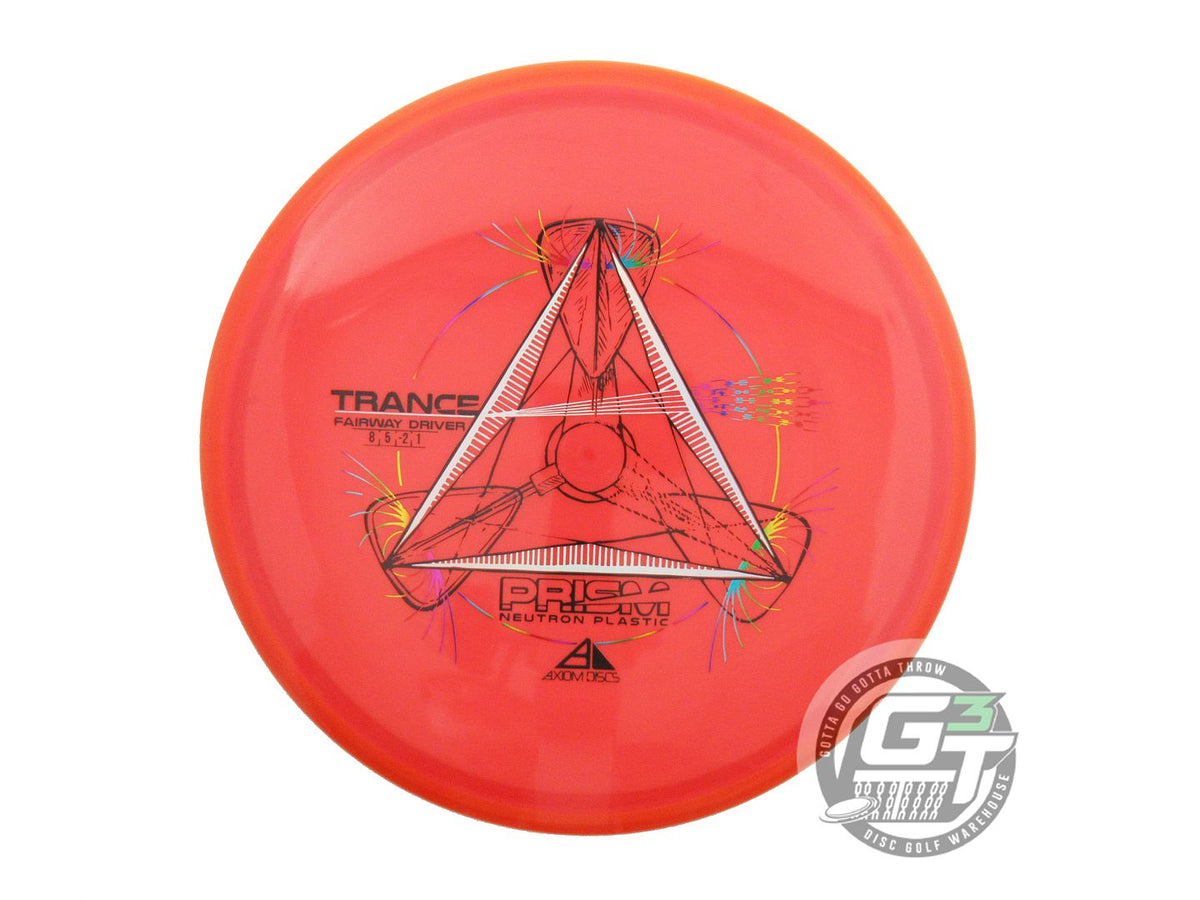 USED Axiom Discs Prism Neutron Trance 172g Red Orange Rim Fairway Driv ...