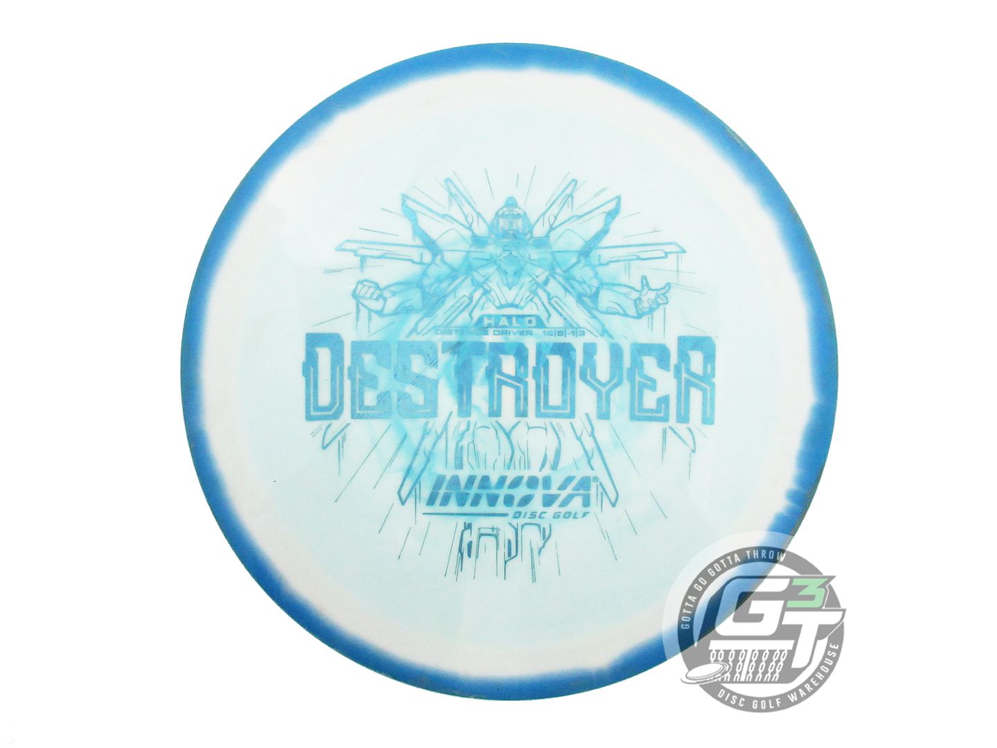 USED Innova Halo Star Destroyer 175g Blue-White Distance Driver Golf Disc