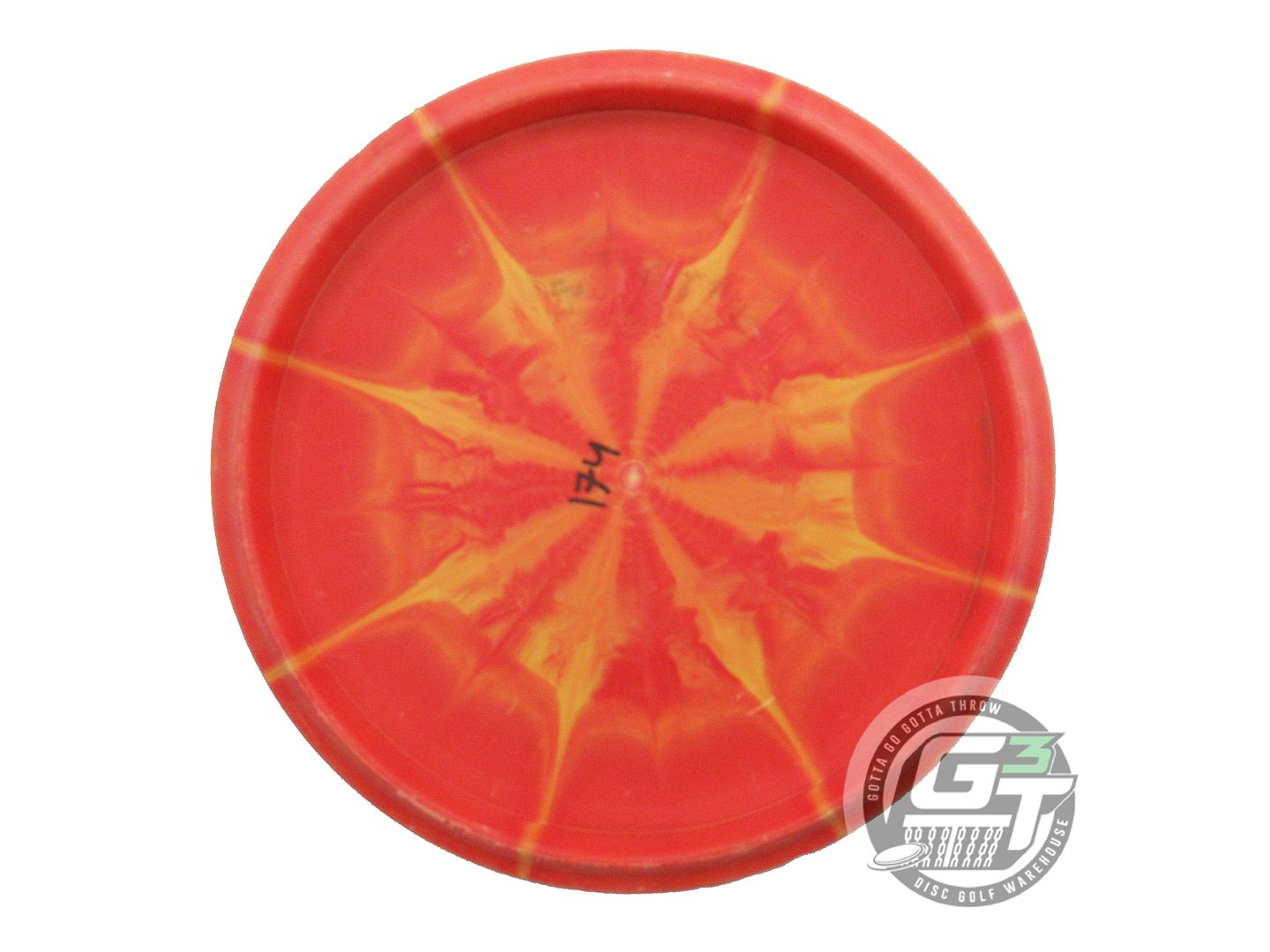 USED Westside Discs Origio Burst Warship 174g Red-Orange Midrange Golf Disc