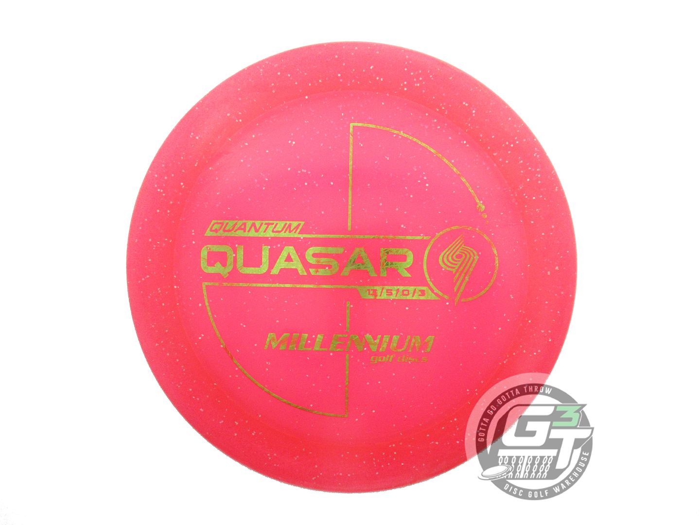 USED Millennium Quantum Quasar 171g Pink Lime Foil Distance Driver Golf Disc
