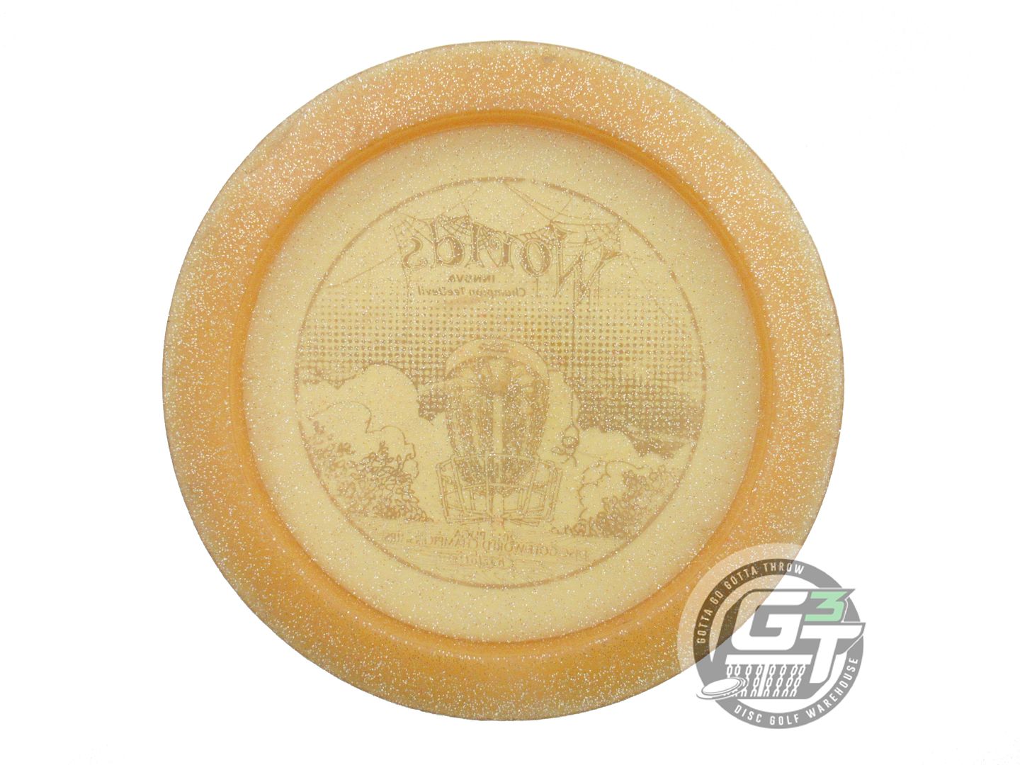 USED Innova Metal Flake Champion Teedevil 173g Peach Distance Driver Golf Disc